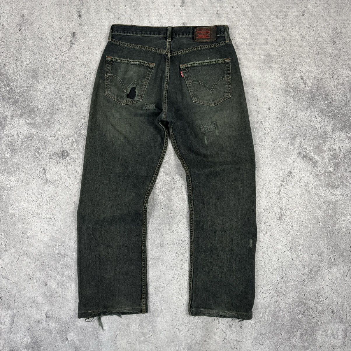 Japanese Brand × Levi's × Vintage Vintage Levi’s 501 Distressed Faded Grunge Avant Garde Jeans Size US 32 / EU 48 - 2 Thumbnail