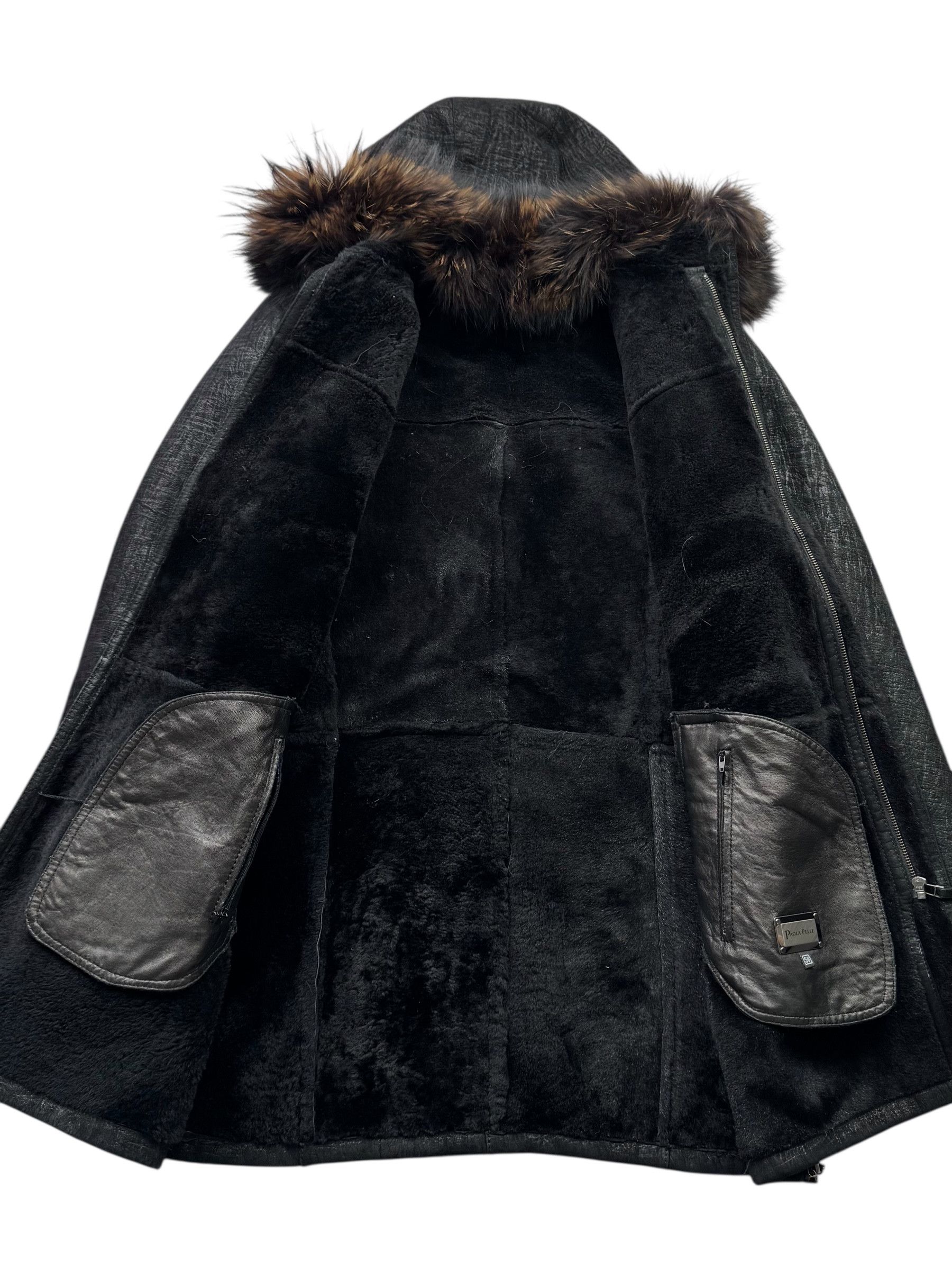 Vintage Y2K Real Sheepskin With Real Fur Hood(V285) Size L / US 10 / IT 46 - 5 Thumbnail