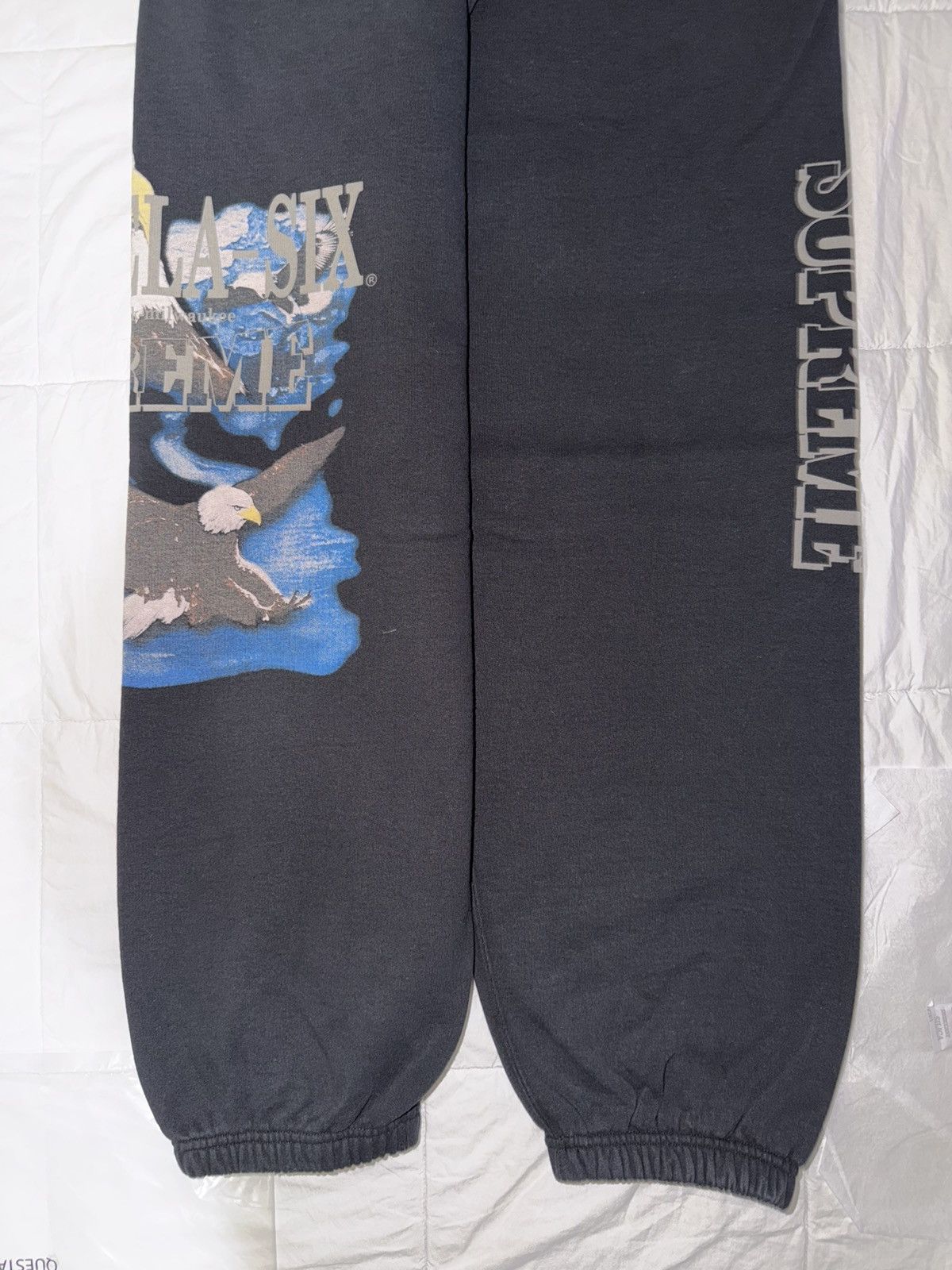 Maison Margiela × Supreme Supreme/MM6 Maison Margiela Eagle Sweatpant (size small) blk Size US 31 - 10 Thumbnail