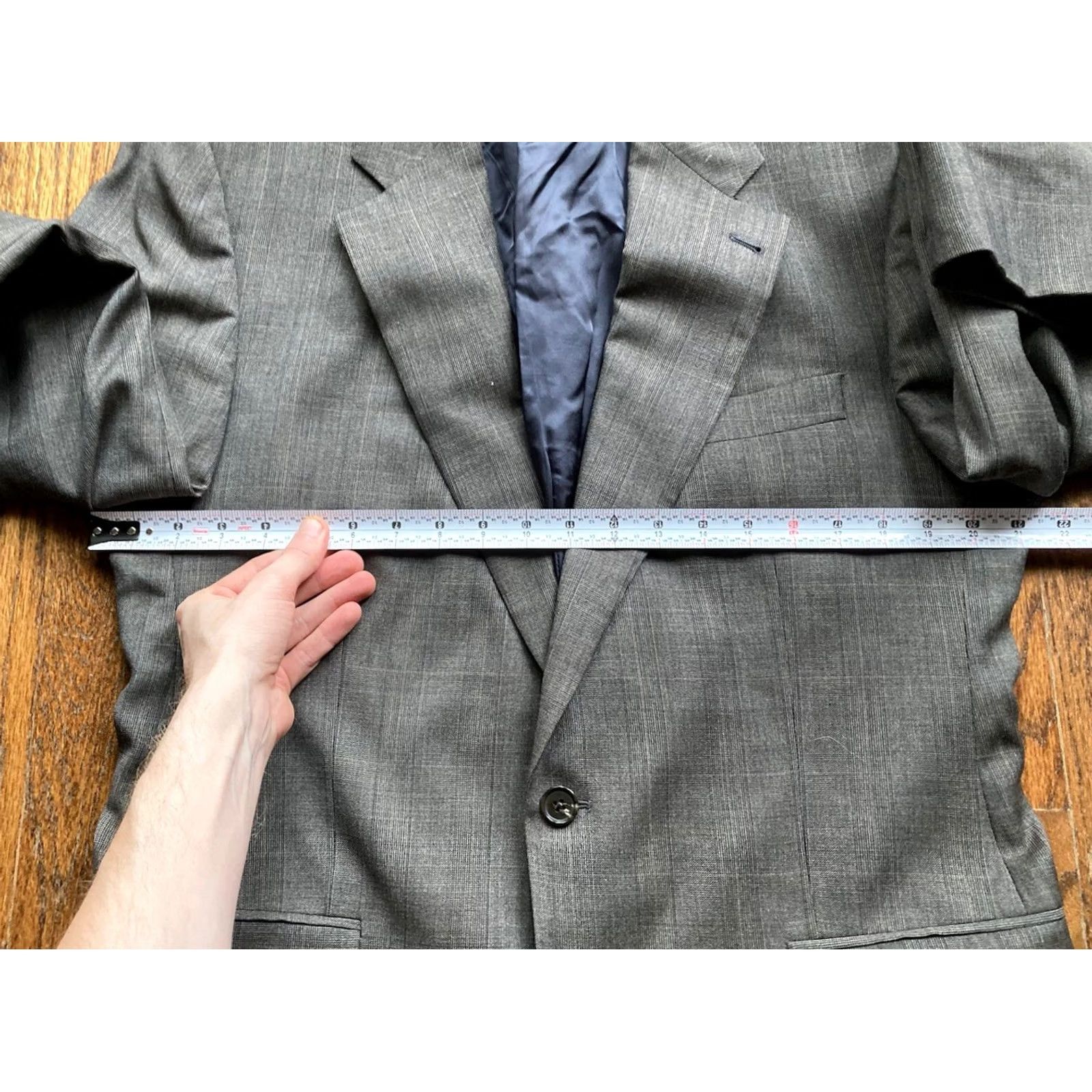 Brooks Brothers Brooks Brothers Suit Mens Size 43 Jacket 34x29 Pants Brown Plaid Wool 2 Pc Size 46R - 6 Thumbnail