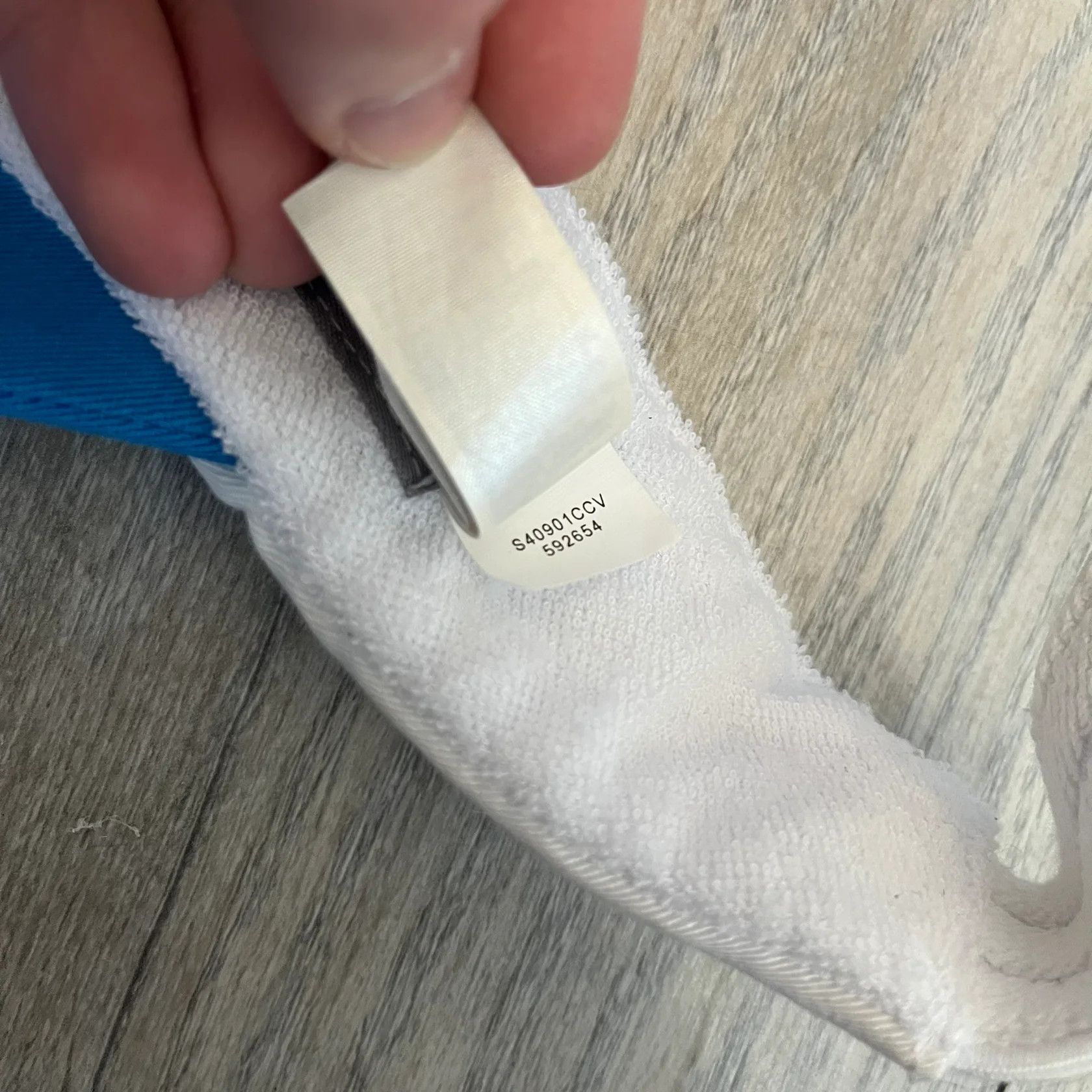 Nike Nike 2000's Blue & White Tennis Visor Size ONE SIZE - 5 Thumbnail