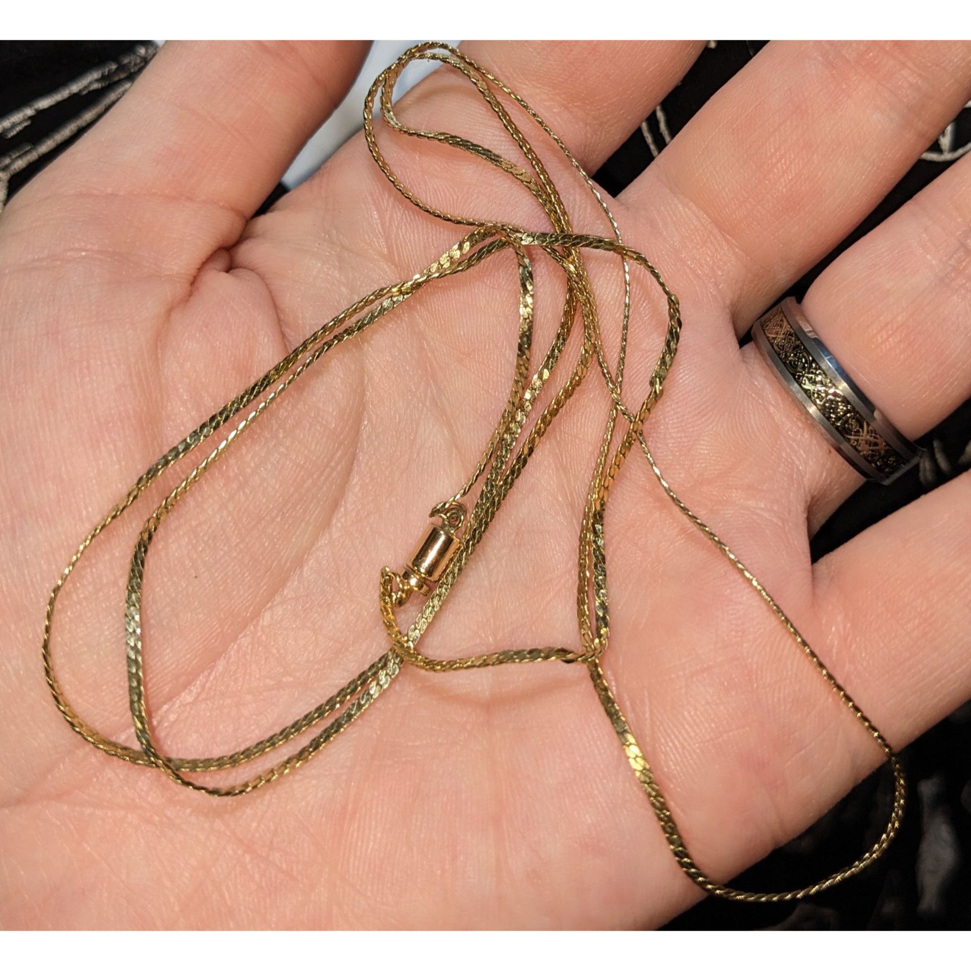Other Classic Elegant Bright Gold-Tone Chain Necklace Size ONE SIZE - 3 Thumbnail