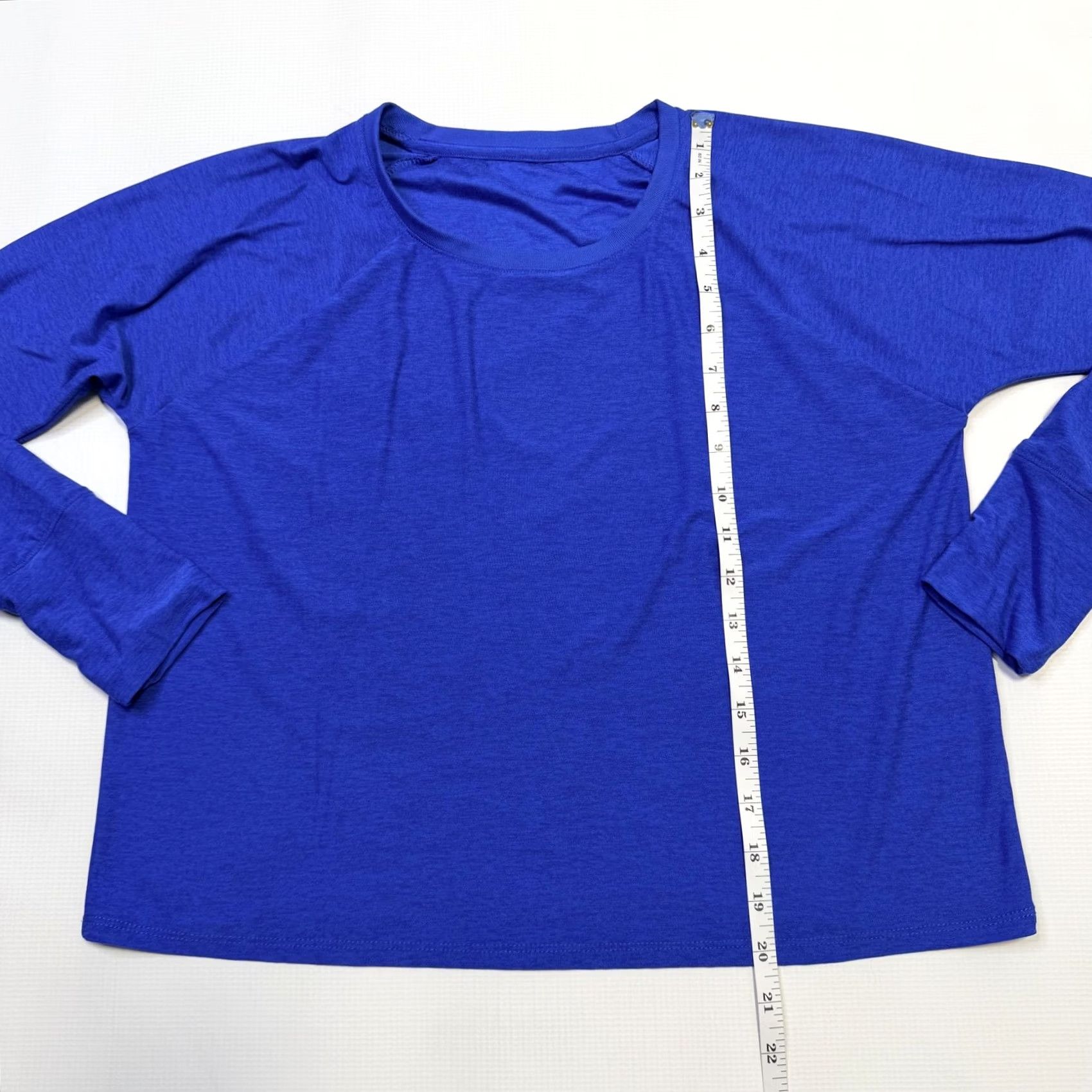 Prana prAna Shirt Womens Medium Blue Long Sleeve Raglan Relaxed Fit Tee Yoga Size M / US 6-8 / IT 42-44 - 4 Thumbnail