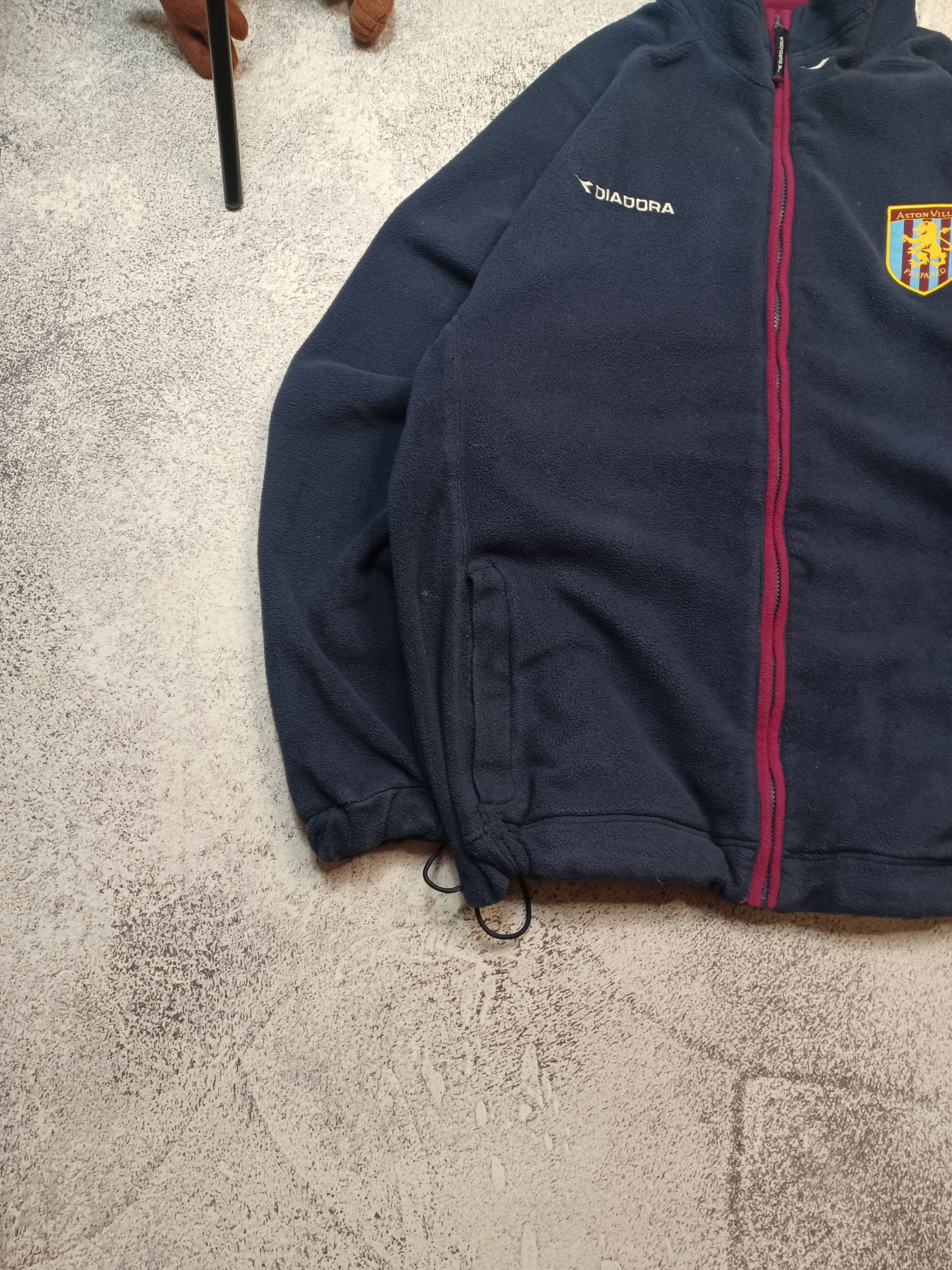 Diadora 90s Vintage Aston Villa Jersey Diadora Fleece Jacket Sherpa Size US XXL / EU 58 / 5 - 4 Thumbnail