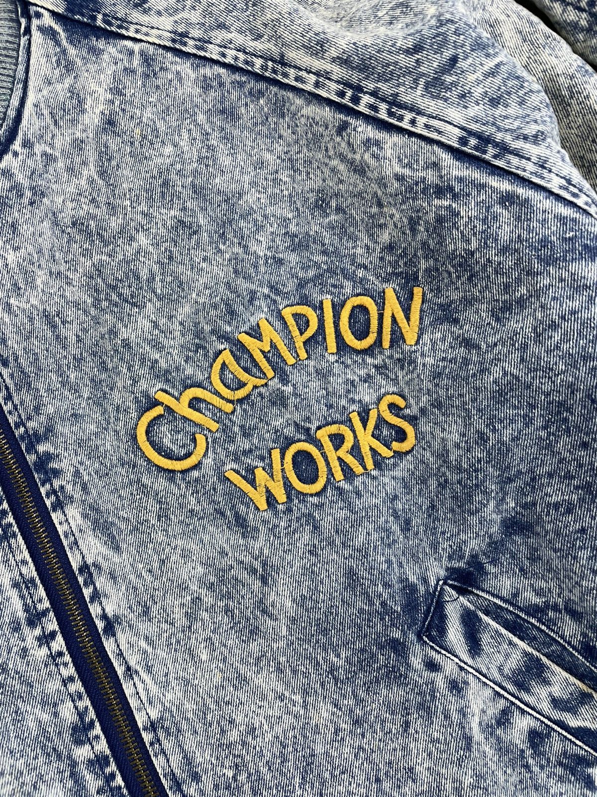 Hysteric Glamour × If Six Was Nine × Vintage Vintage 70s/80s Champion Works Acid Wash Bomber Jacket Size US L / EU 52-54 / 3 - 6 Thumbnail