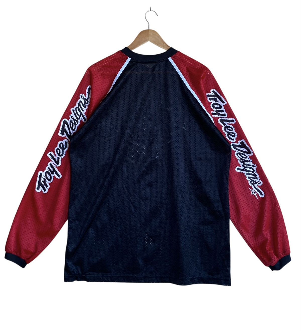 Vintage Vintage Troy Lee Design Made In USA Motocross T-shirt 1990s Size US L / EU 52-54 / 3 - 2 Thumbnail