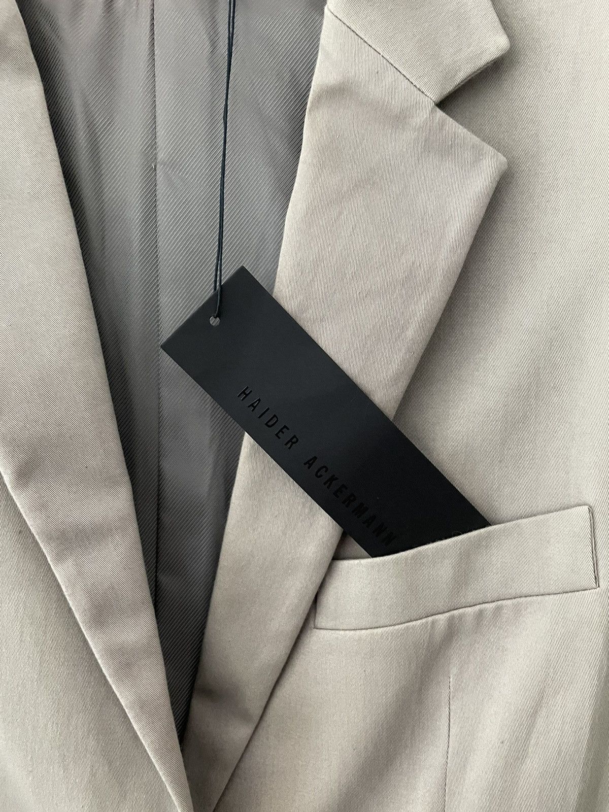 Haider Ackermann Beige Slim Elongated Blazer Size 38R - 3 Thumbnail