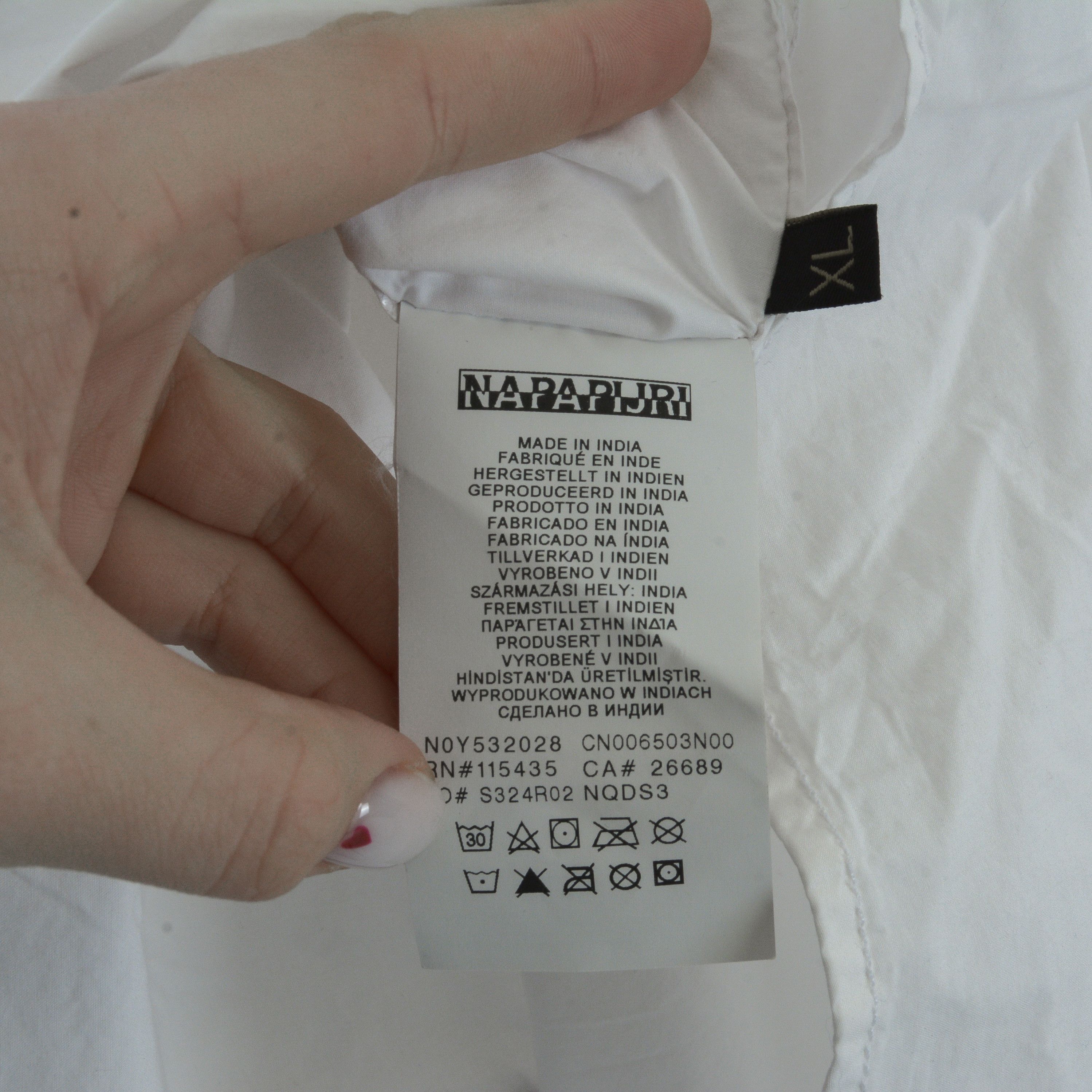 Napapijri Men's XL Shirt Button Up Check Elbow Patches Cotton Collared Size US XL / EU 56 / 4 - 5 Thumbnail
