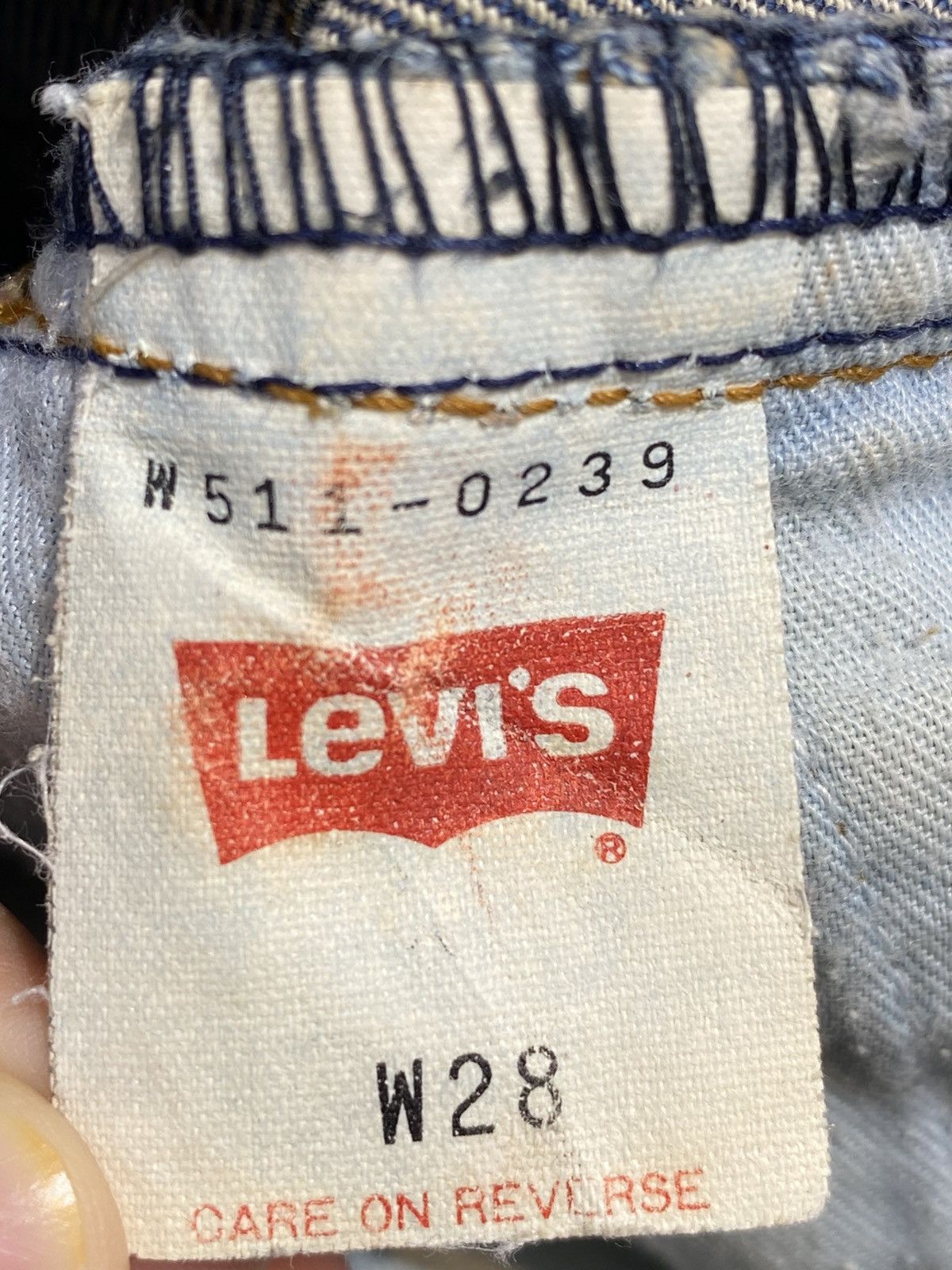 Levi's Vintage Clothing Levi’s Vintage Faded Straight Cut Denim Jeans Size US 26 / EU 42 - 7 Thumbnail