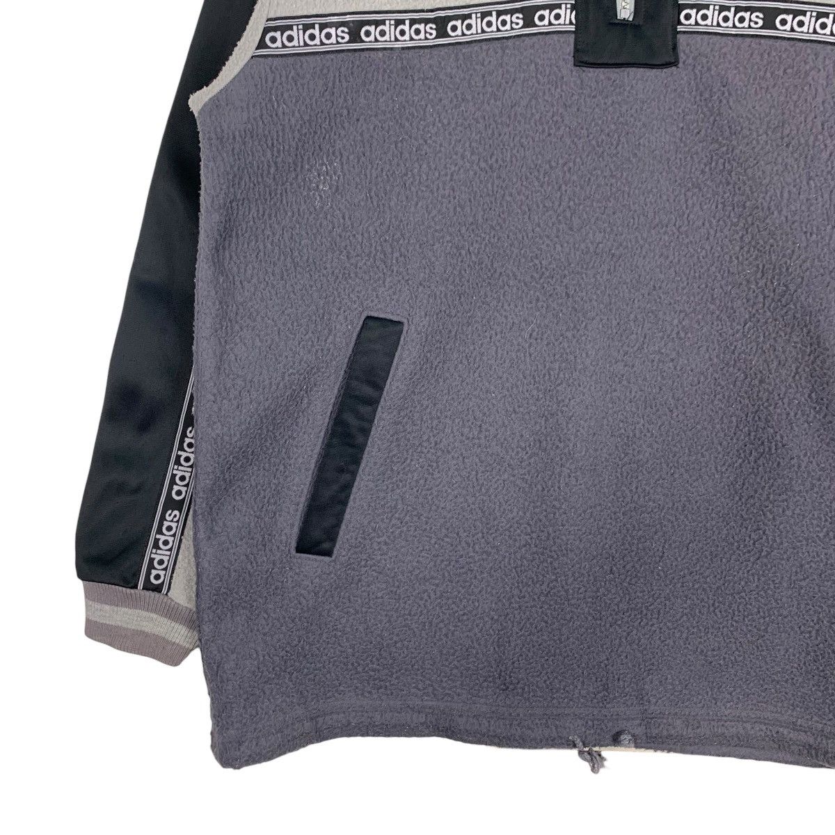 Adidas ADIDAS Trefoil Embroidery Big Logo Fleece Jumper #0935-C42 Size US M / EU 48-50 / 2 - 3 Thumbnail