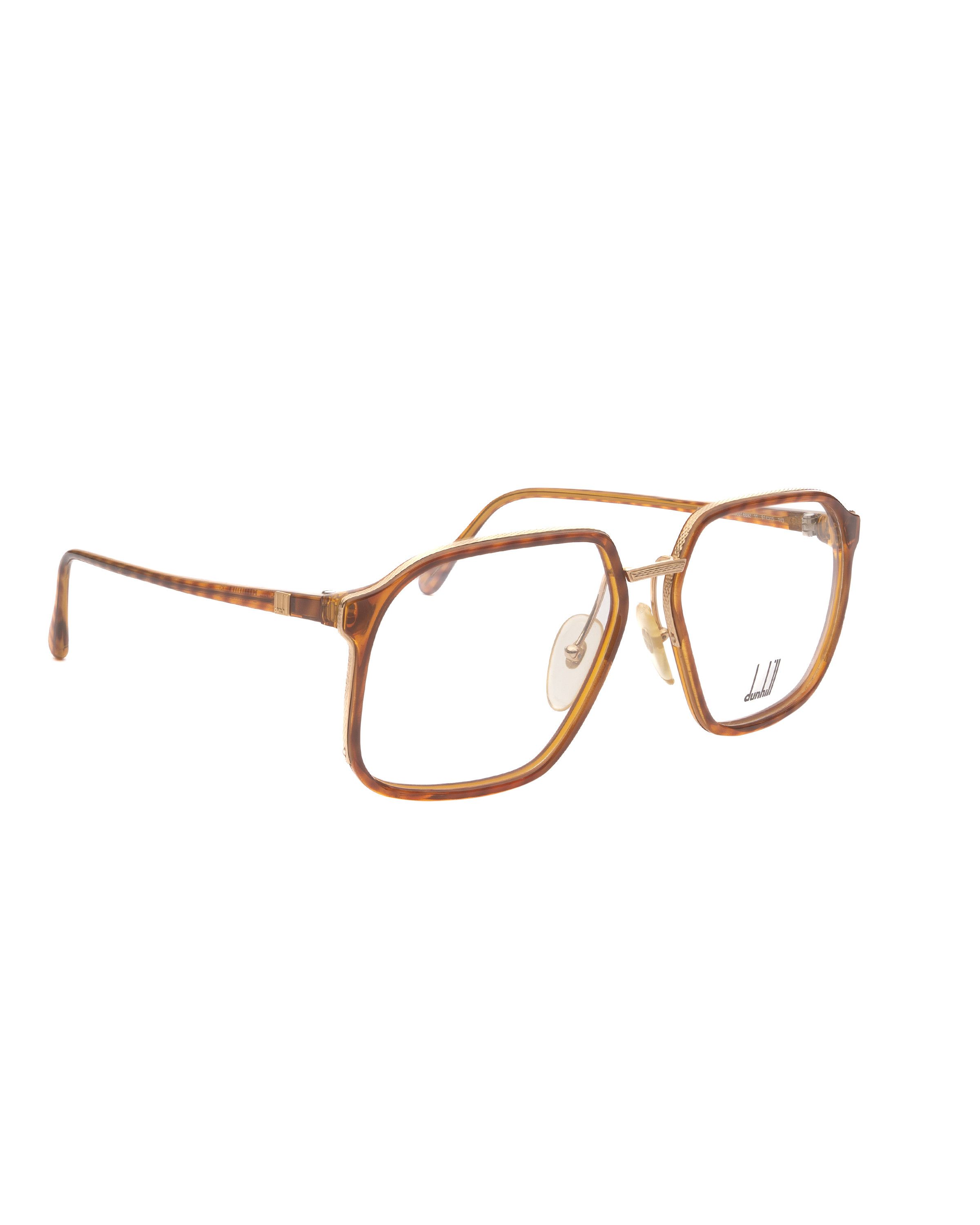 Alfred Dunhill Dunhill '80s Brown & Gold Oversized Glasses Size ONE SIZE - 3 Thumbnail