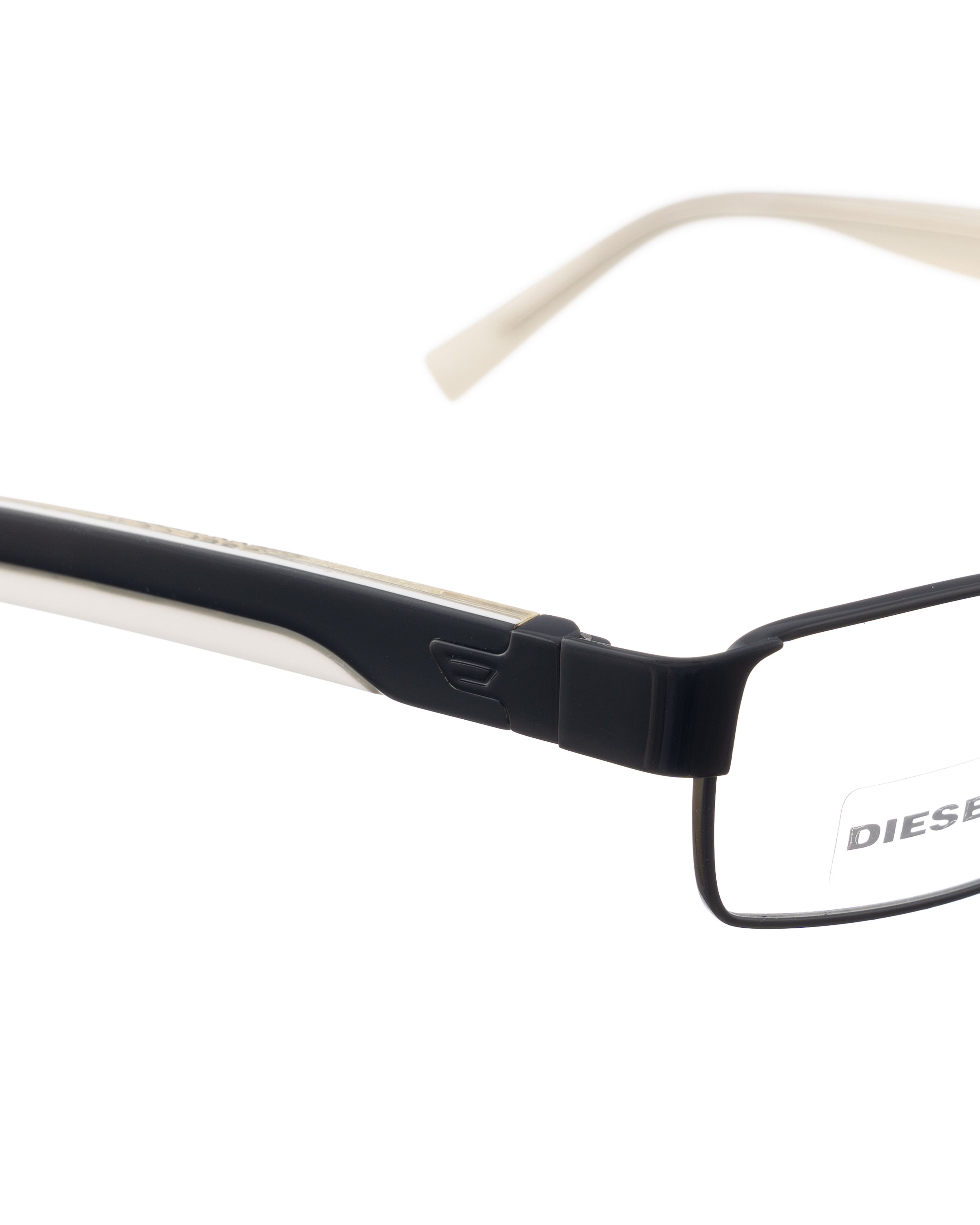 Diesel Diesel 00s Black & White Rectangular Glasses Size ONE SIZE - 3 Thumbnail