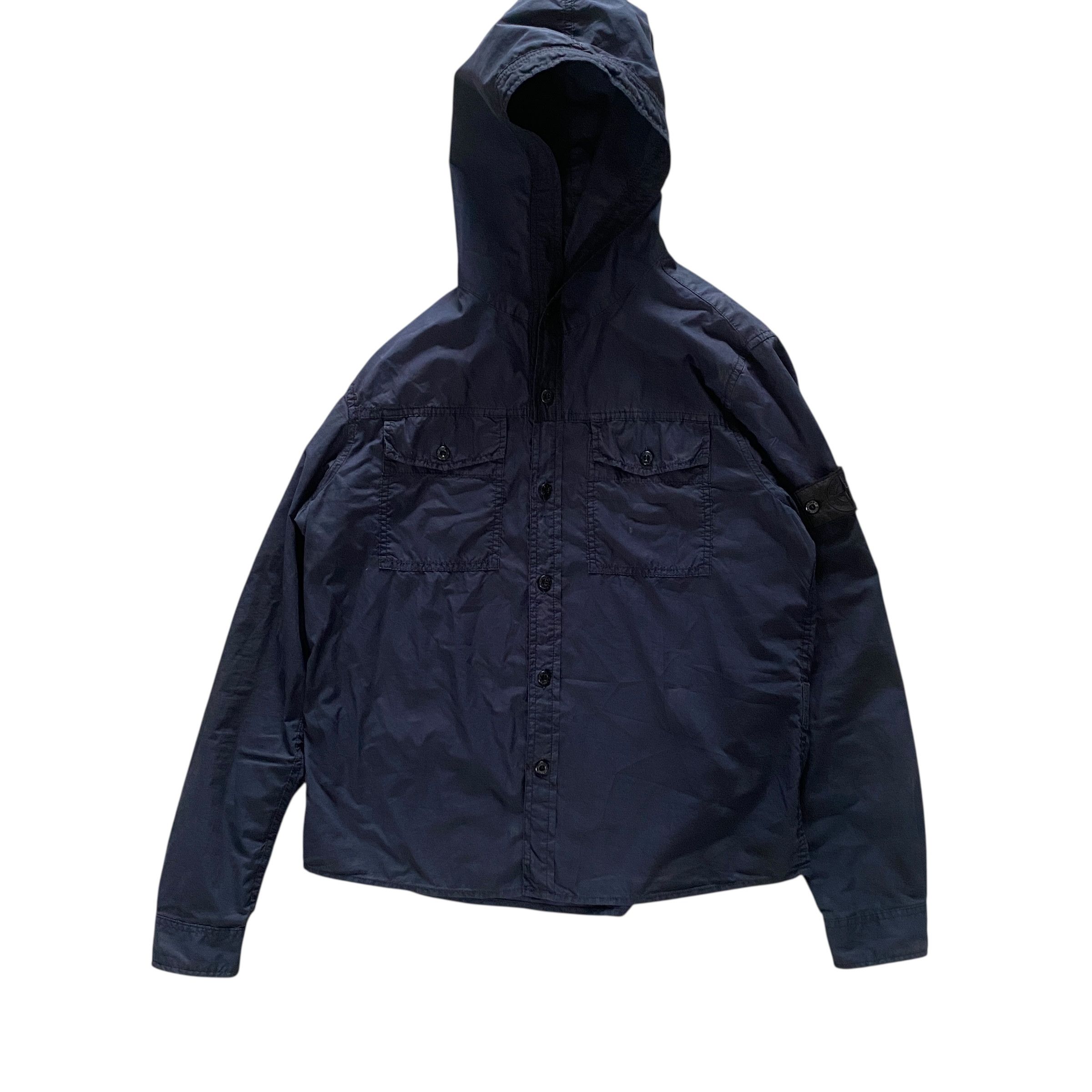 Stone Island Stone Island Overshirt Button Hooded Size US L / EU 52-54 / 3 - 1 Thumbnail