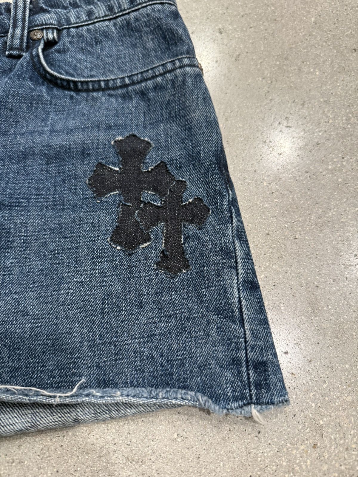 Chrome Hearts Chrome Hearts Cross Patch Jean Mini Skirt Size 28" / US 6 / IT 42 - 4 Thumbnail