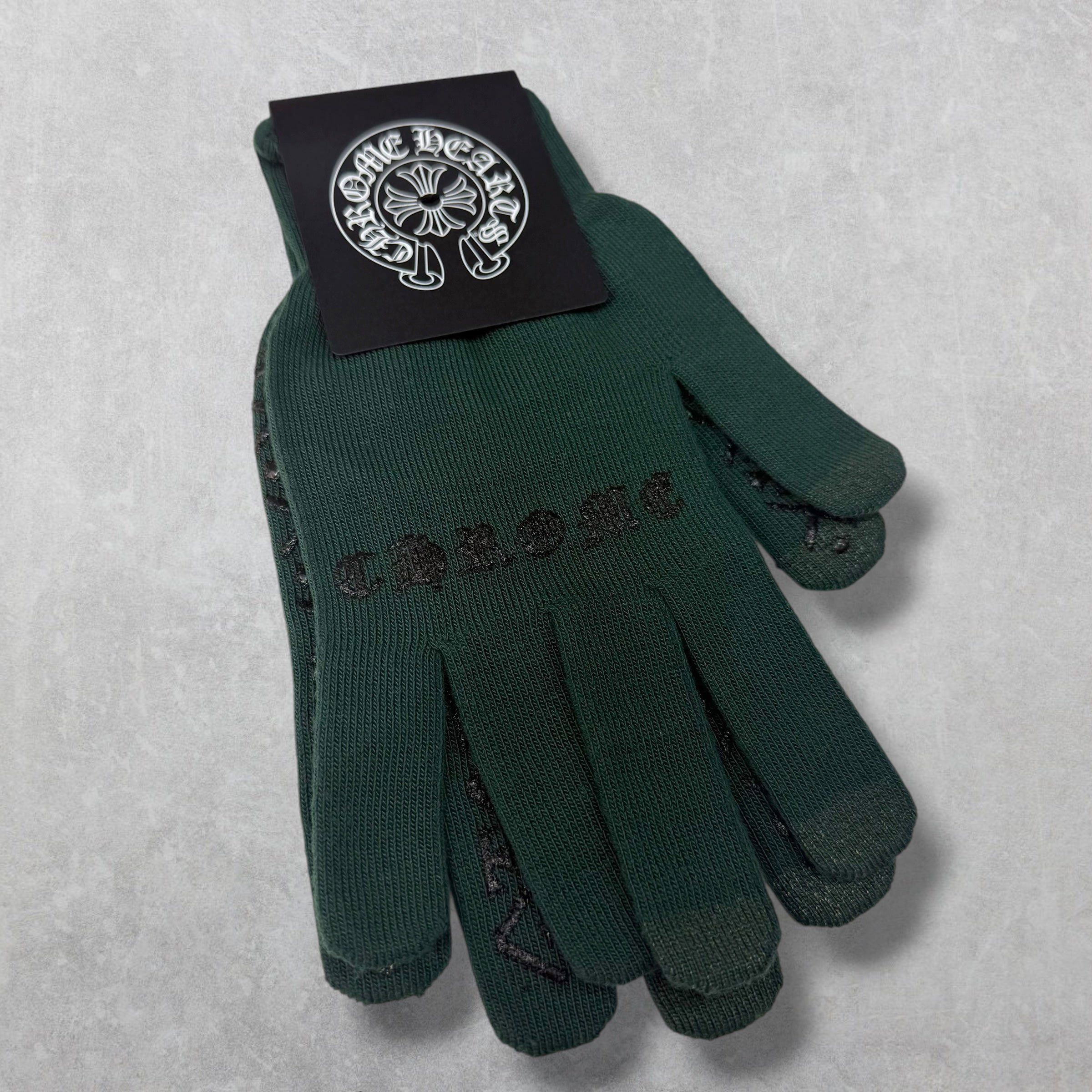 Chrome Hearts Chrome Hearts Green Work Gloves Size ONE SIZE - 1 Thumbnail