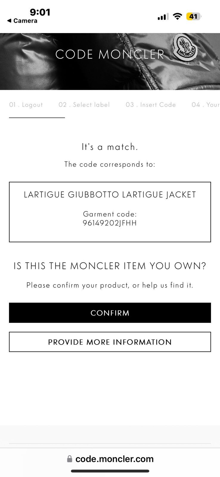 Moncler Moncler LARTIGUE GIUBBOTTO LARTIGUE Size US M / EU 48-50 / 2 - 9 Thumbnail
