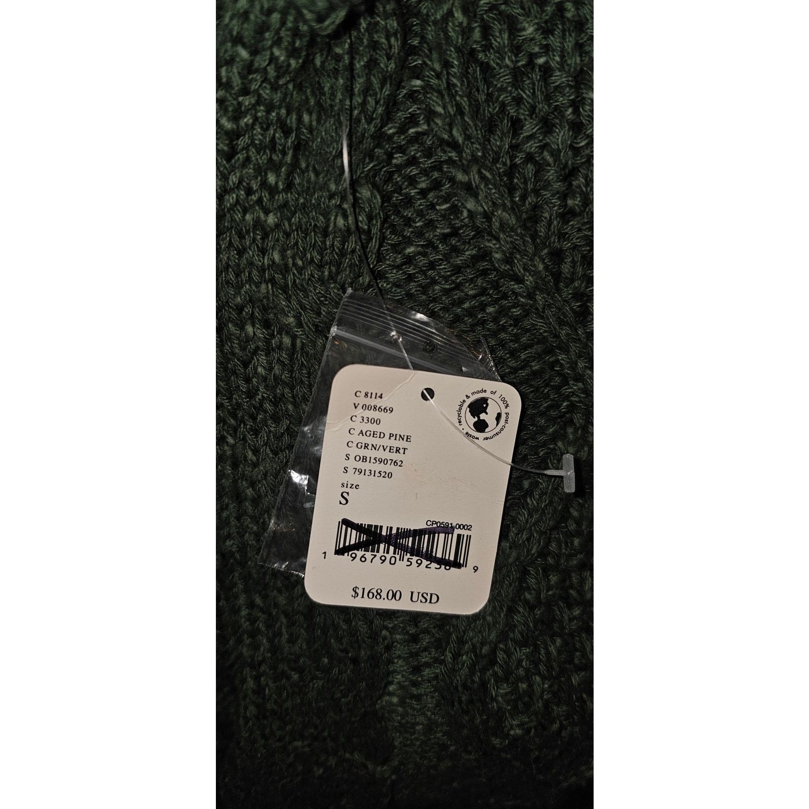 Free People New FREE PEOPLE Driftwood Cable Polo SWEATER $168 SMALL Size S / US 4 / IT 40 - 5 Thumbnail