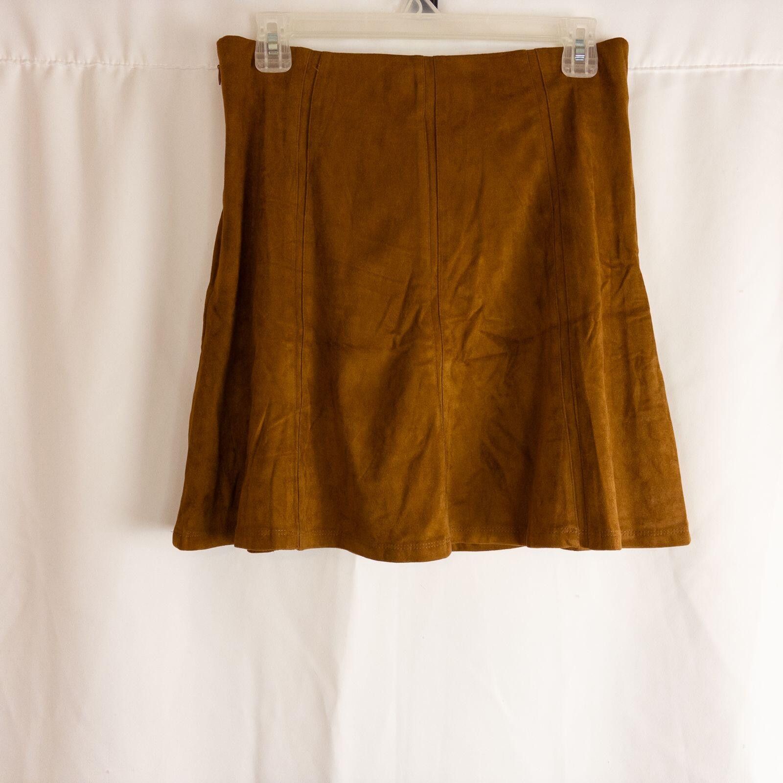 Other LOFT Brown Suede Skirt Womens 0 Xsmall Size 25" / US 0 / IT 36 - 6 Thumbnail