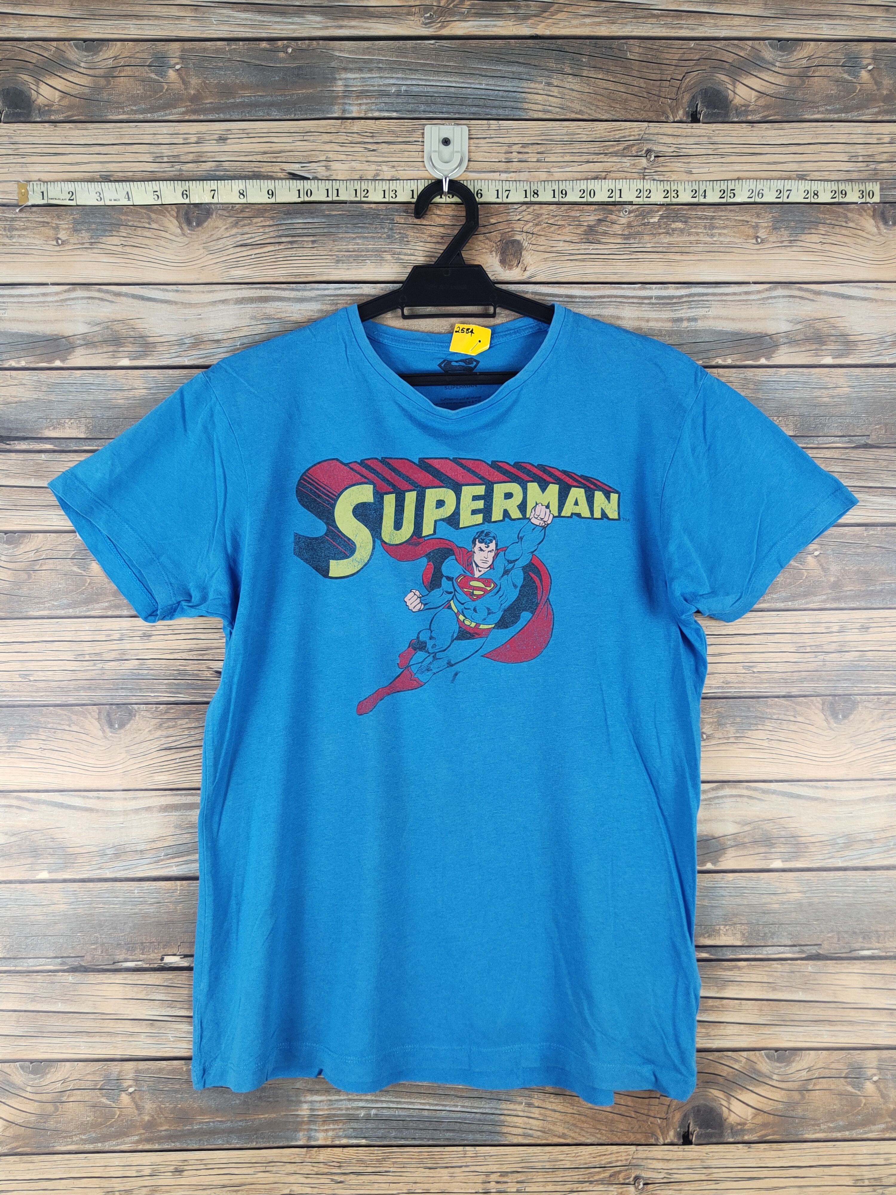 DL Superman Light Blue vintage Short Sleeve T-shirt #2584