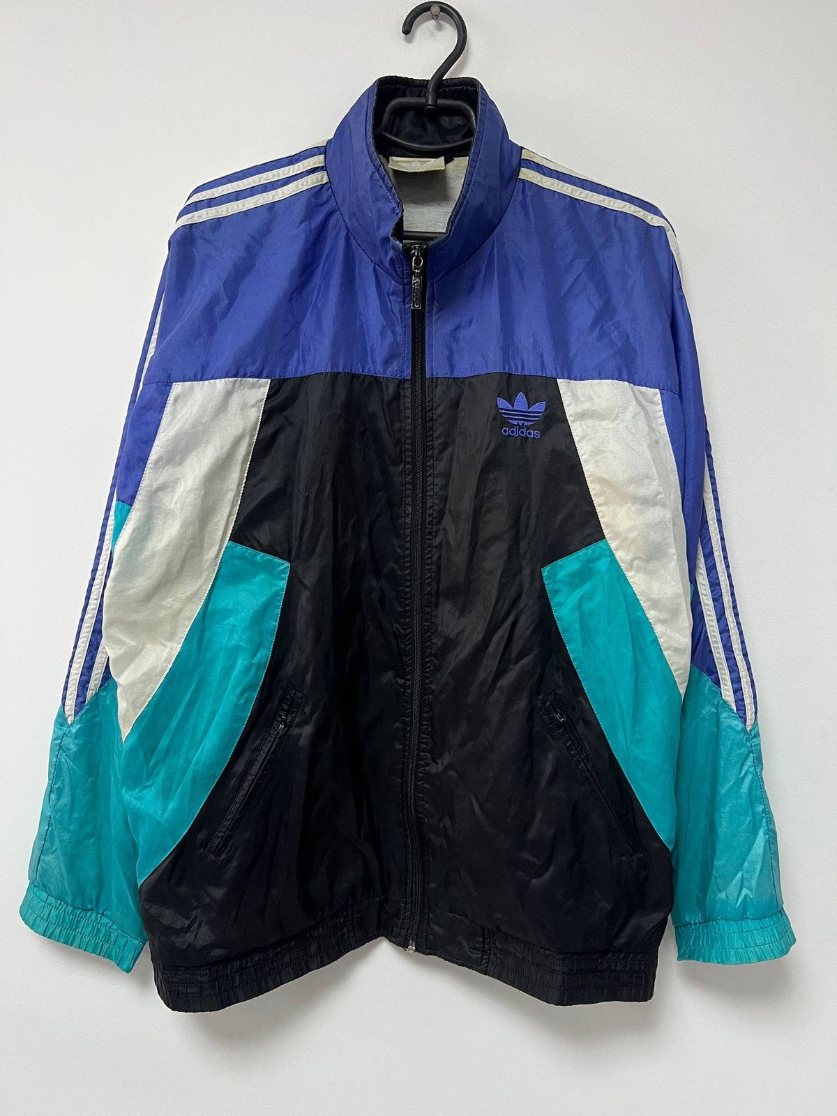 Adidas Vintage 80s Adidas Template Football Jacket Track Top M Size US M / EU 48-50 / 2 - 1 Thumbnail