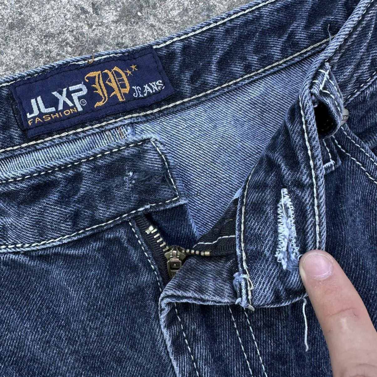 Number (N)ine Vintage Rap Jeans Crazy Fit Y2K 00s USA Size 33 Size US 33 - 12 Thumbnail