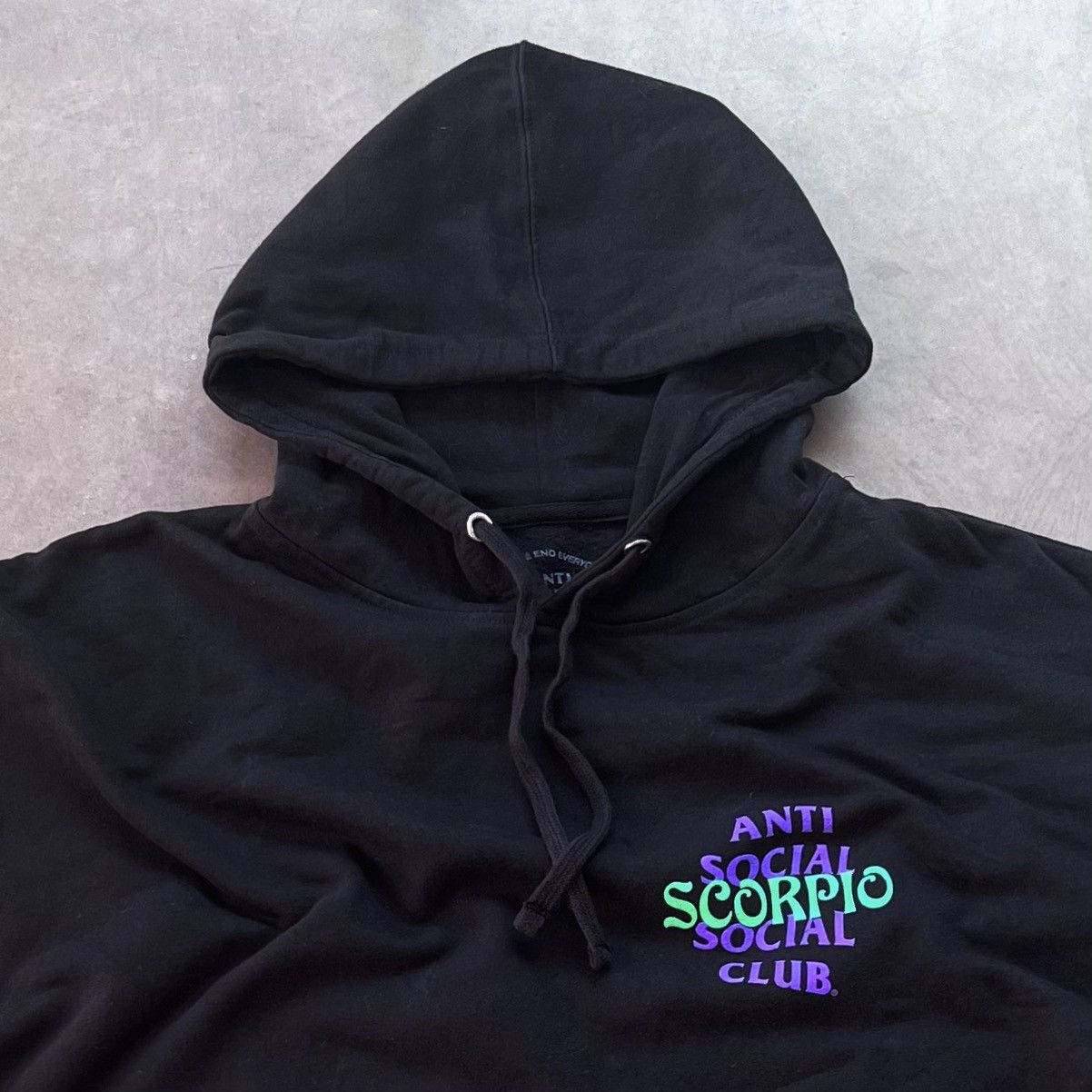 Anti Social Social Club 🖤 ASSC SCORPIO HOODIE - ASTROLOGY ZODIAC COLLECTION 2021 Size US XL / EU 56 / 4 - 9 Thumbnail