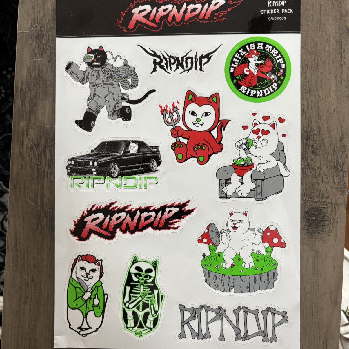 RIPNDIP rip n dip sticker bomb !! Size ONE SIZE - 1 Thumbnail