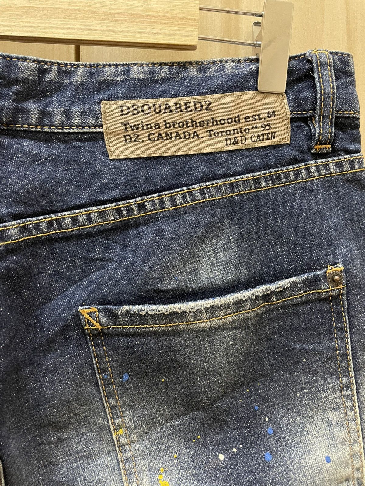 Dsquared2 Dsquared2 SS22 Camo Patch denim short Size US 33 - 8 Thumbnail