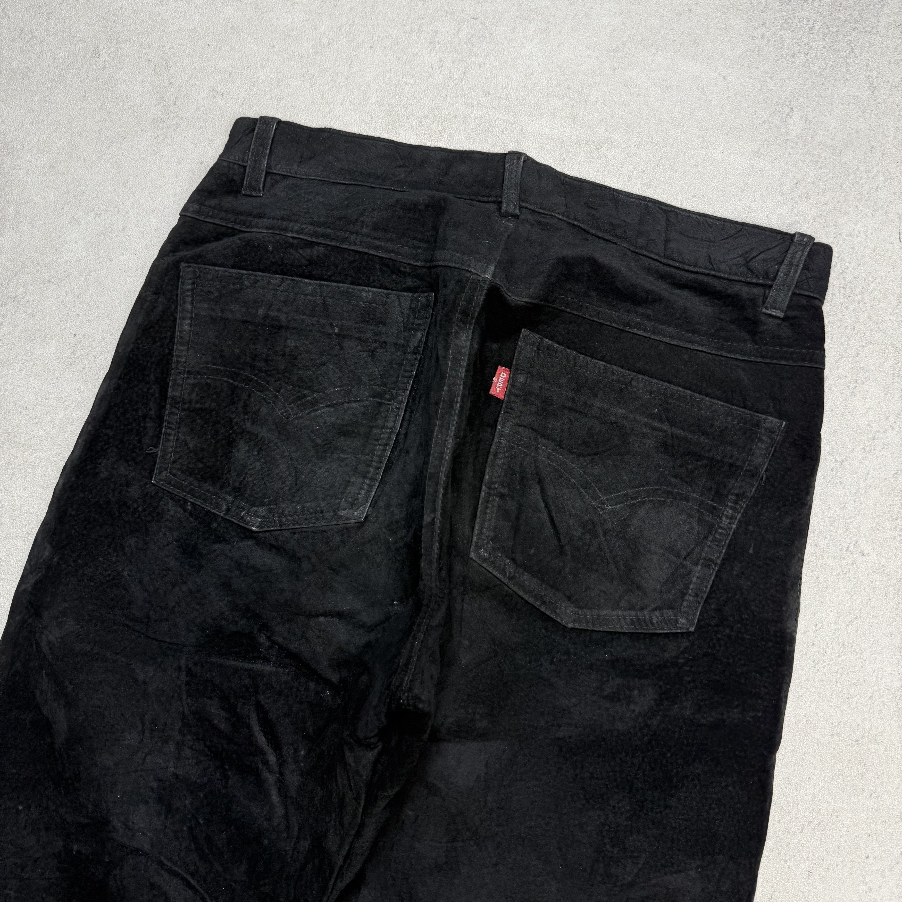 Japanese Brand DEPT Pig Suede Pants Size US 30 / EU 46 - 4 Thumbnail