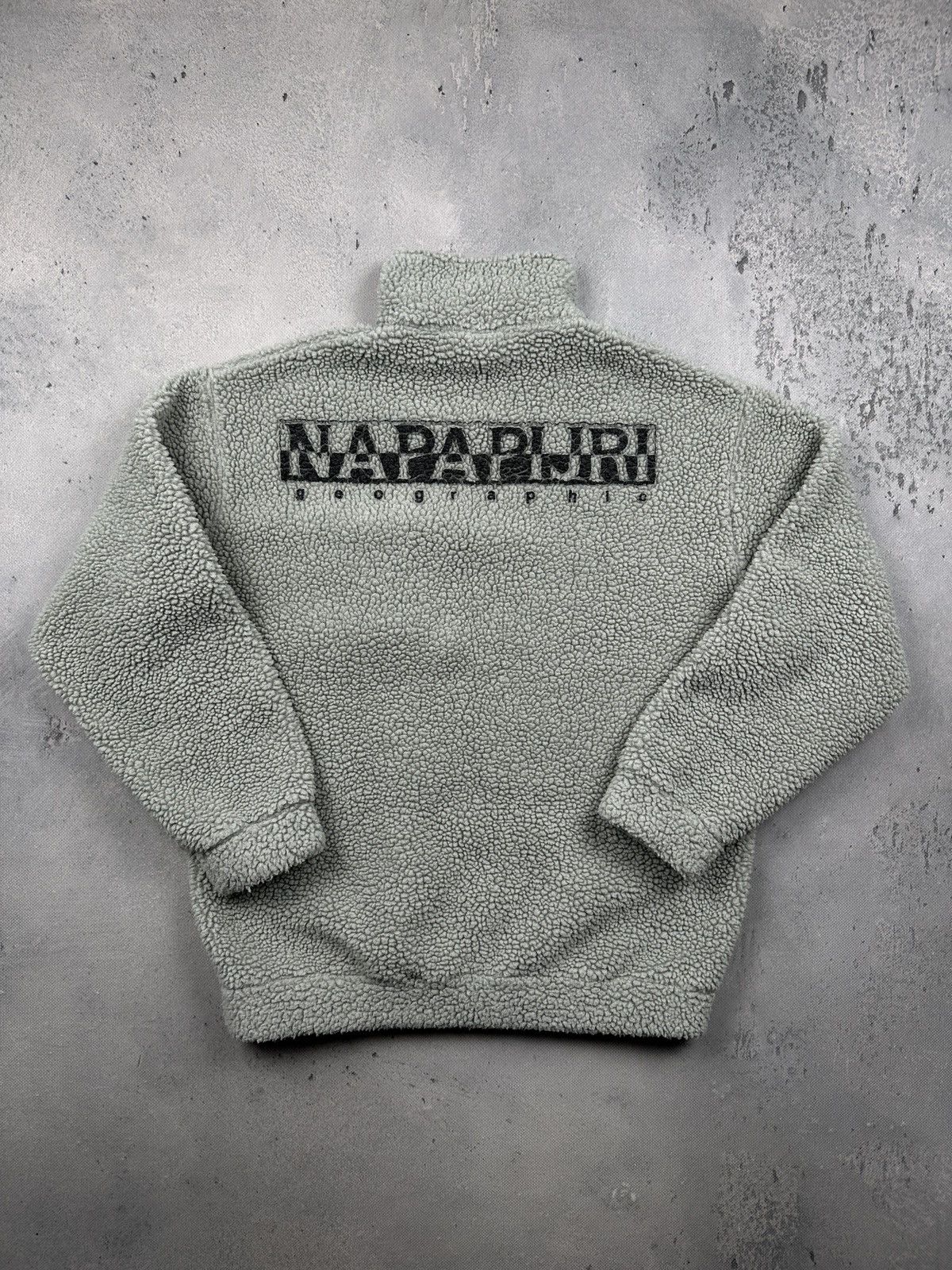 Napapijri Napapijri Geographic Sherpa Fleece 90s Quarter Zip Pullover Size US L / EU 52-54 / 3 - 1 Thumbnail
