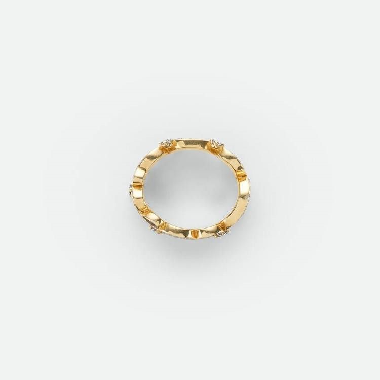 Bottega Veneta o1n1vont1124 Size: 11 / Lava Ring in Burgundy/Gold Size ONE SIZE - 3 Thumbnail