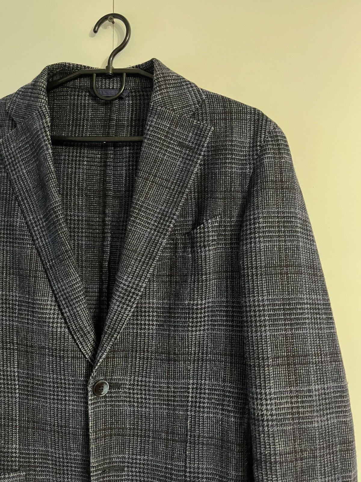 L.B.M. 1911 L.B.M. 1911 Luxury Wool & Nylon Plaid Blazer Jacket Size 38R - 3 Thumbnail