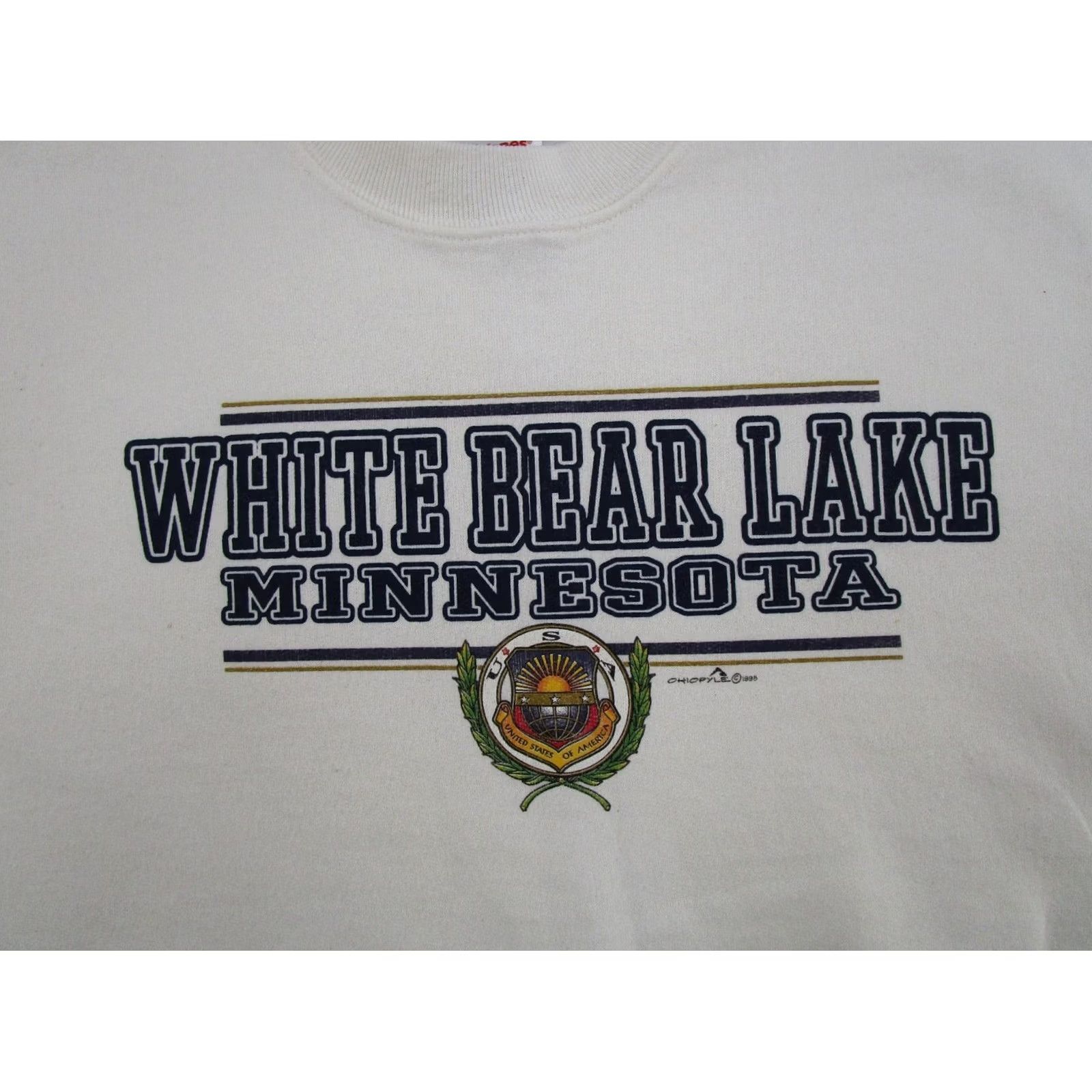 Hanes VINTAGE 90s 1998 White Bear Minnesota Graphic Crewneck Sweatshirt Mens L Hanes Sweatshirt Crew Neck White Bear Minnesota 90s Sports Theme Mens L Size US L / EU 52-54 / 3 - 2 Thumbnail