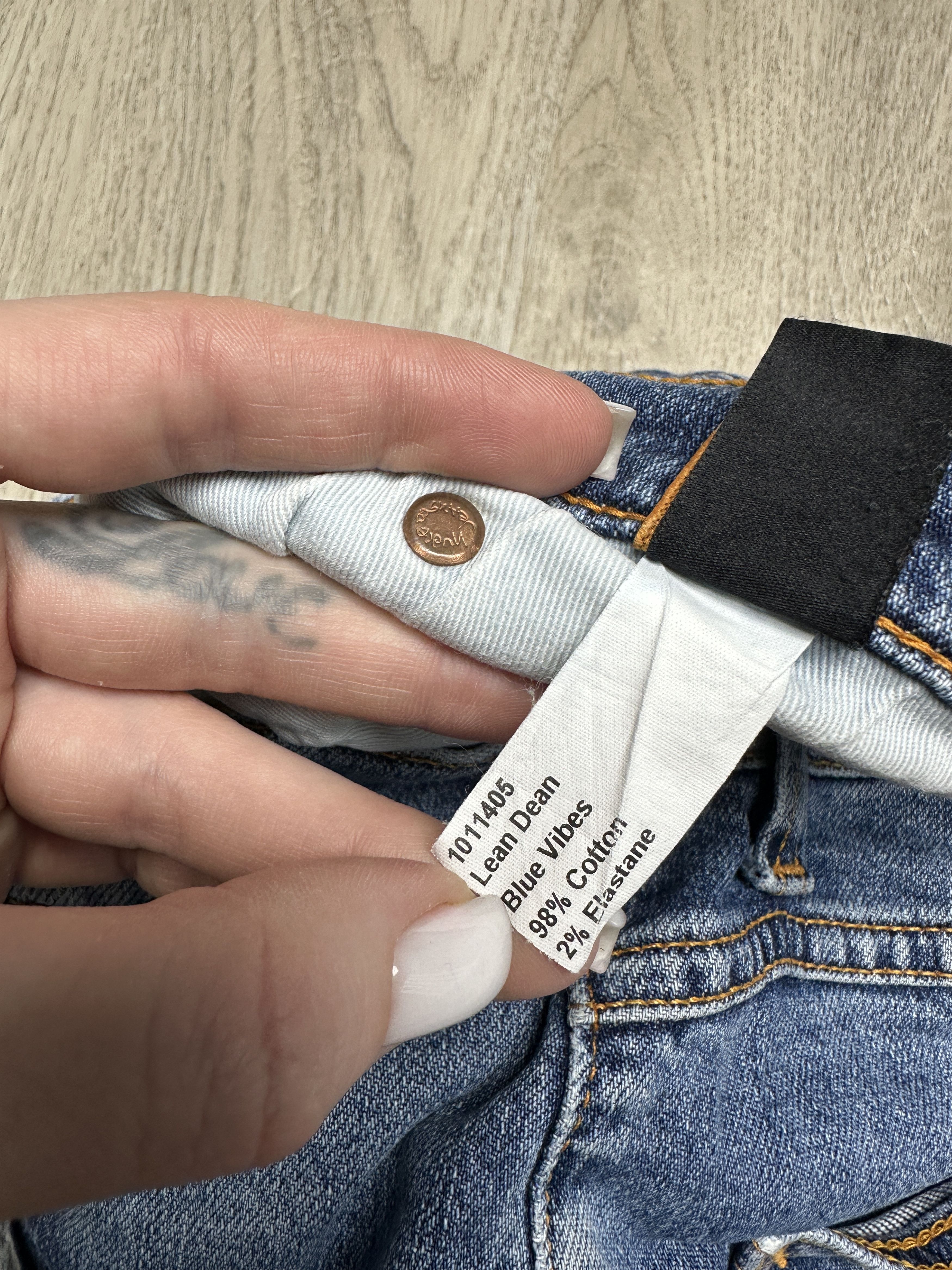Nudie Jeans Nudie Jeans Lean Dean Vintage Mens Denim Pants Size US 31 - 11 Thumbnail