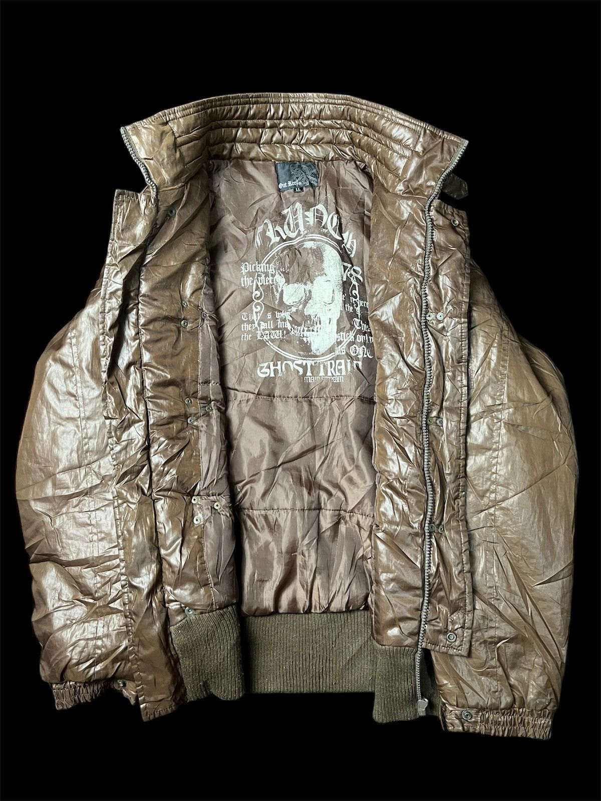 If Six Was Nine JAPANESE GOSTTRAIN PUFFER JACKET SKULL LGB STYLE Size US L / EU 52-54 / 3 - 5 Thumbnail