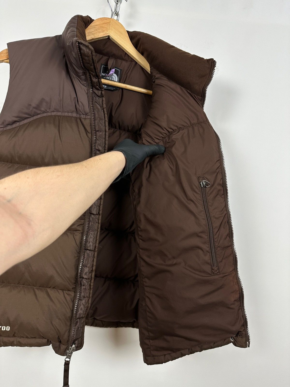 The North Face Vintage The North Face 700 Brown Puffer Vest Kendall Style Size L / US 10 / IT 46 - 20 Thumbnail