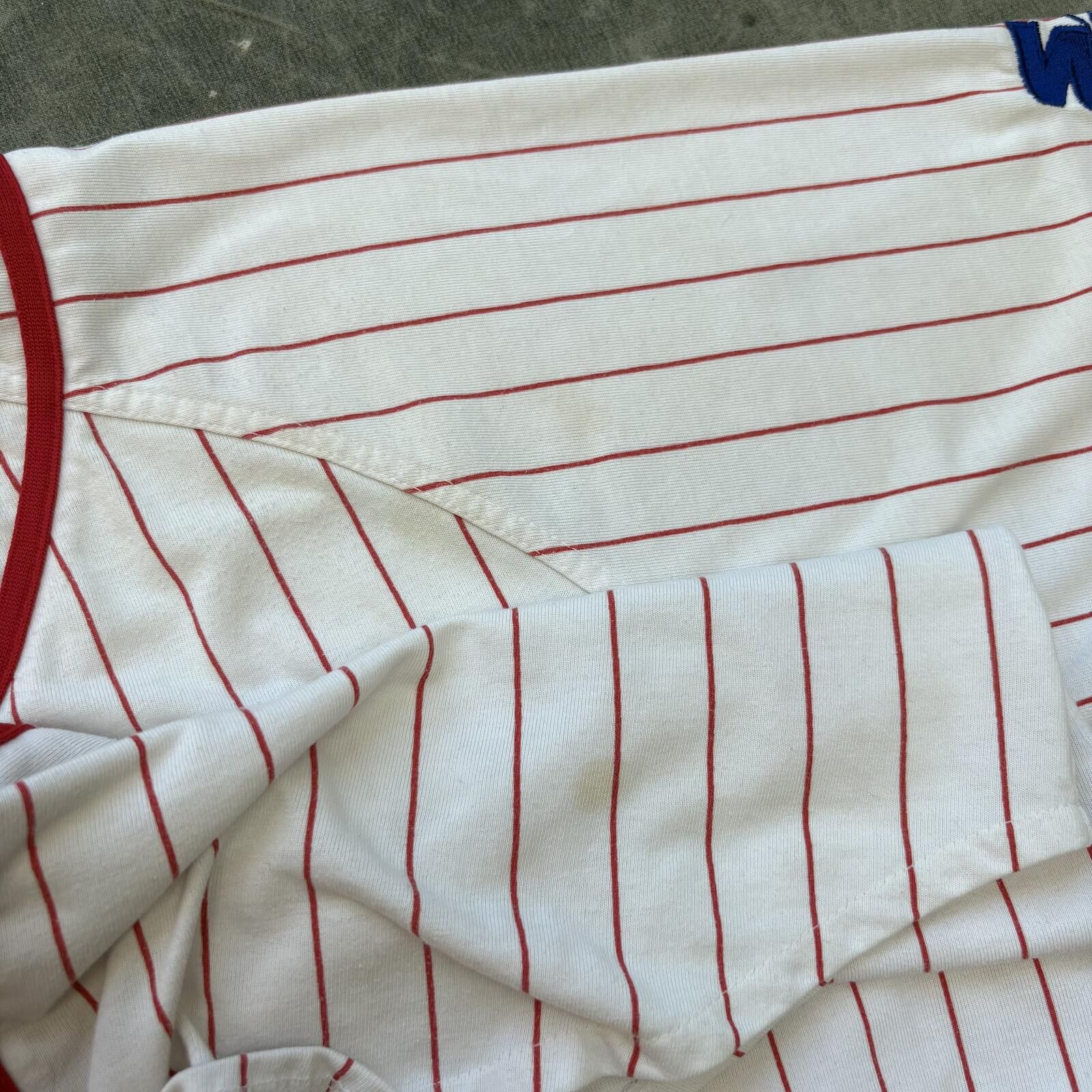 Starter Vintage 90s Starter Texas Rangers Pinstripe Baseball Jersey Size US L / EU 52-54 / 3 - 6 Thumbnail