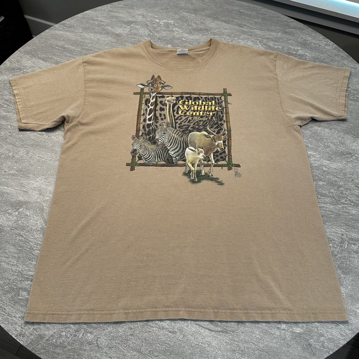 Anvil × Vintage Vintage Nature Global Wildlife Center Safari Animal Shirt Size US XL / EU 56 / 4 - 1 Thumbnail