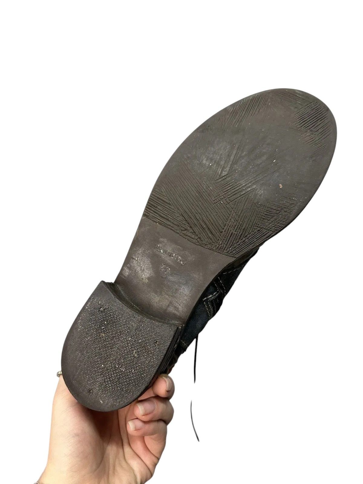 Leather Vintage Metal Zip Italy Leather Mens Boots AS 98 Style Size US 9 / IT 39 - 9 Thumbnail