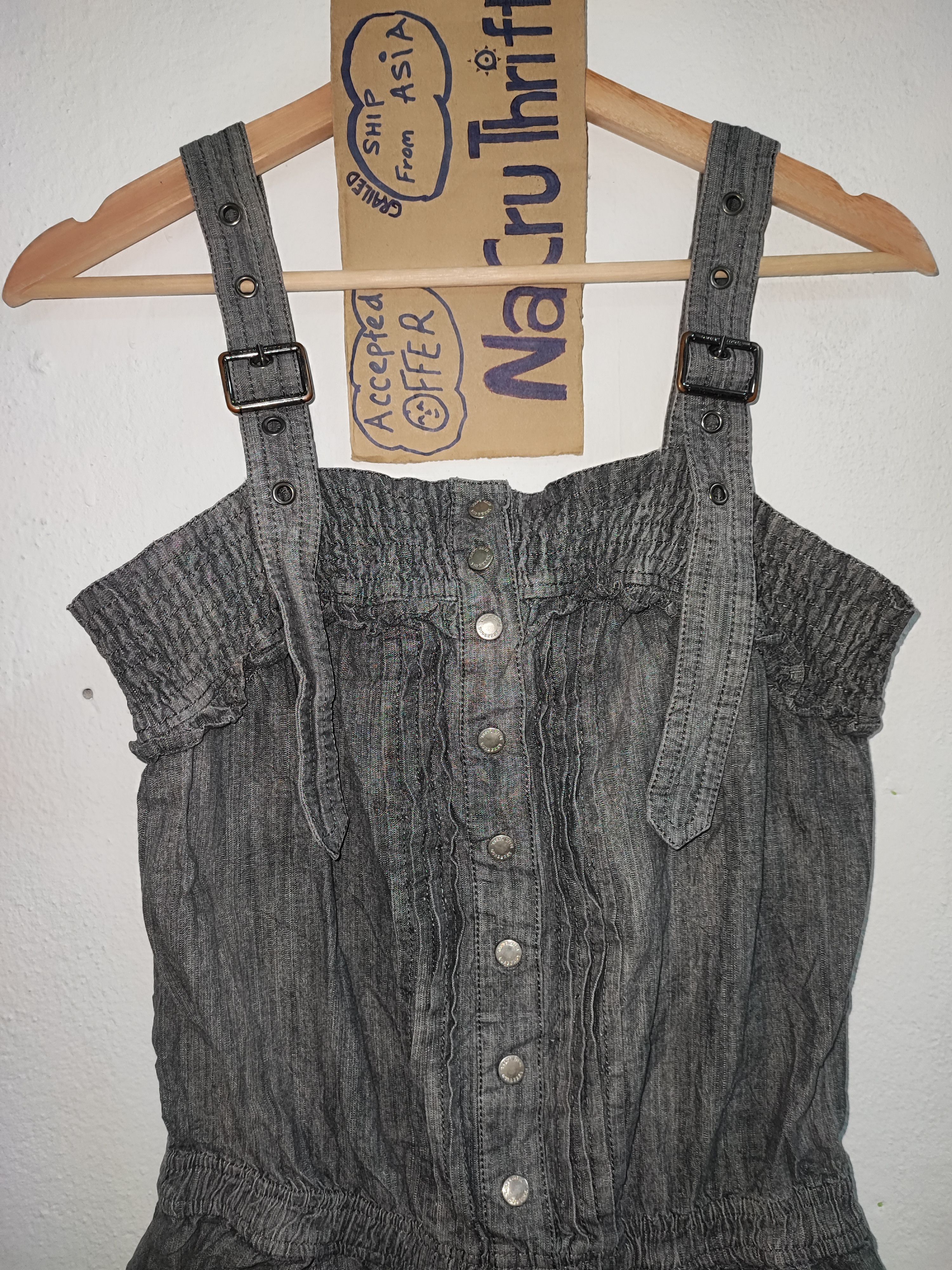 Burberry × Vintage Burberry Overall Jumpsuit Rompers Size 28" / US 6 / IT 42 - 3 Thumbnail