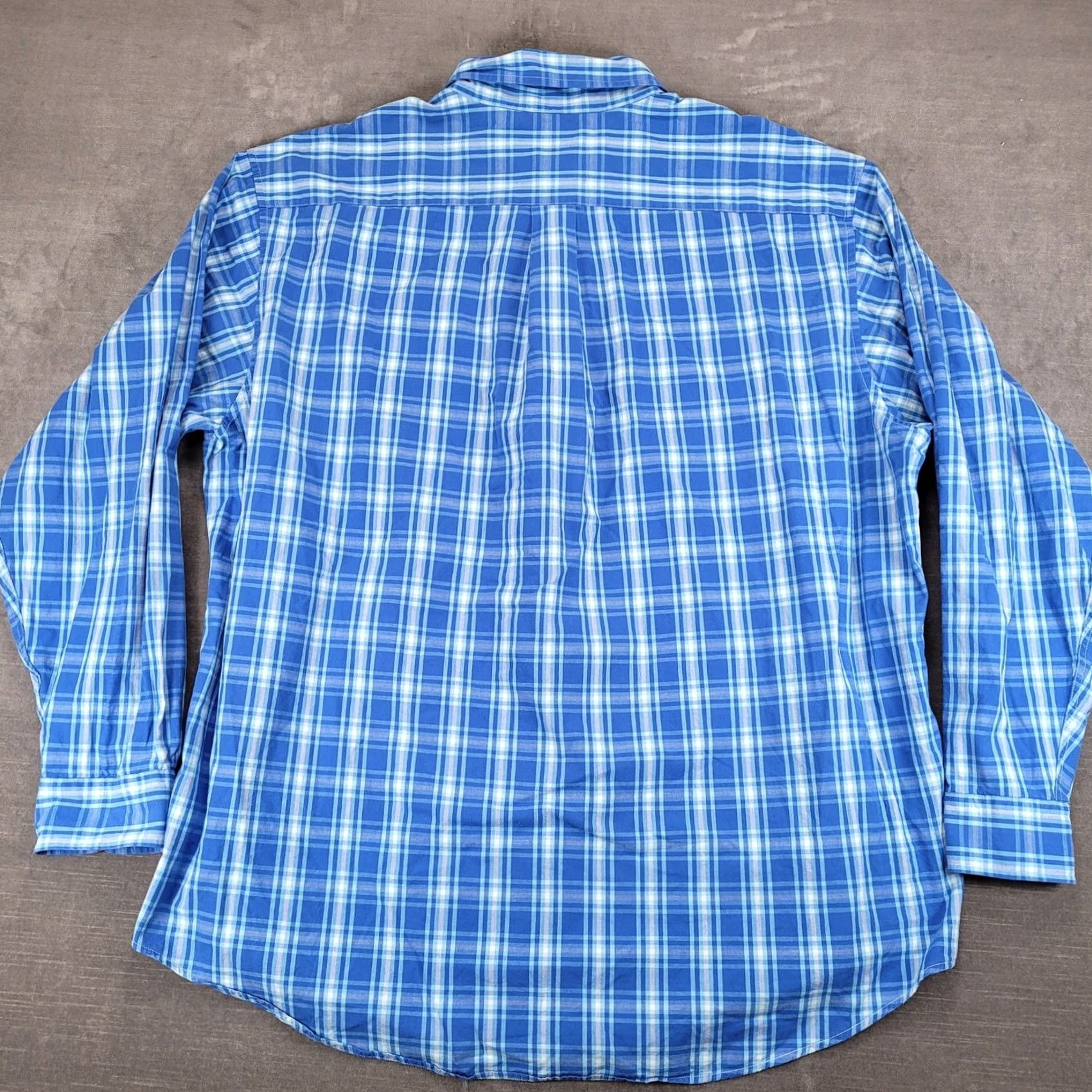 Brooks Brothers Brooks Brothers 346 Mens XL Regular Blue Plaid Long Sleeve Button-Down Shirt Size US XL / EU 56 / 4 - 7 Thumbnail
