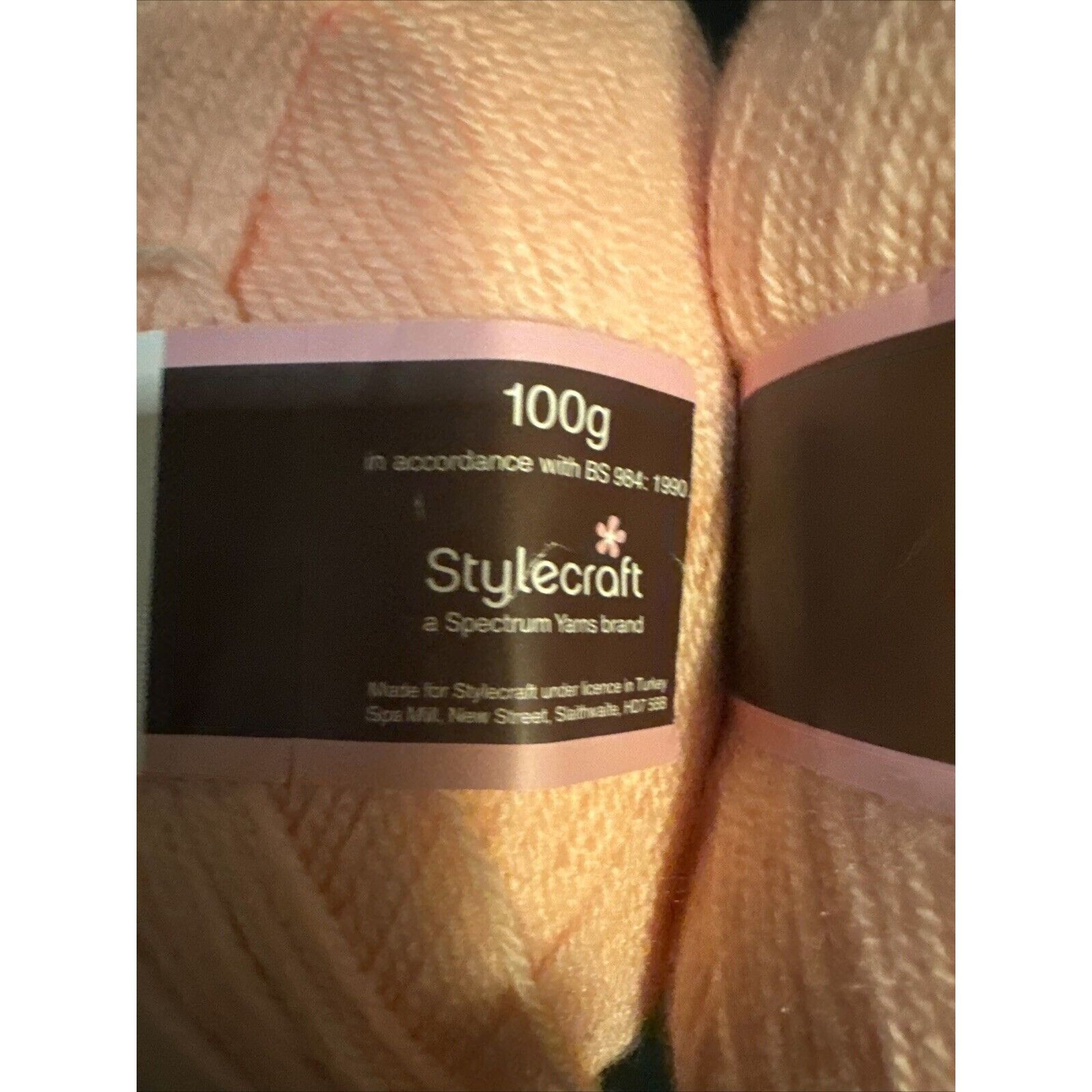 Vintage Stylecraft Special DK Yarn #1026 Apricot Premium Acrylic Lot Size ONE SIZE - 4 Thumbnail