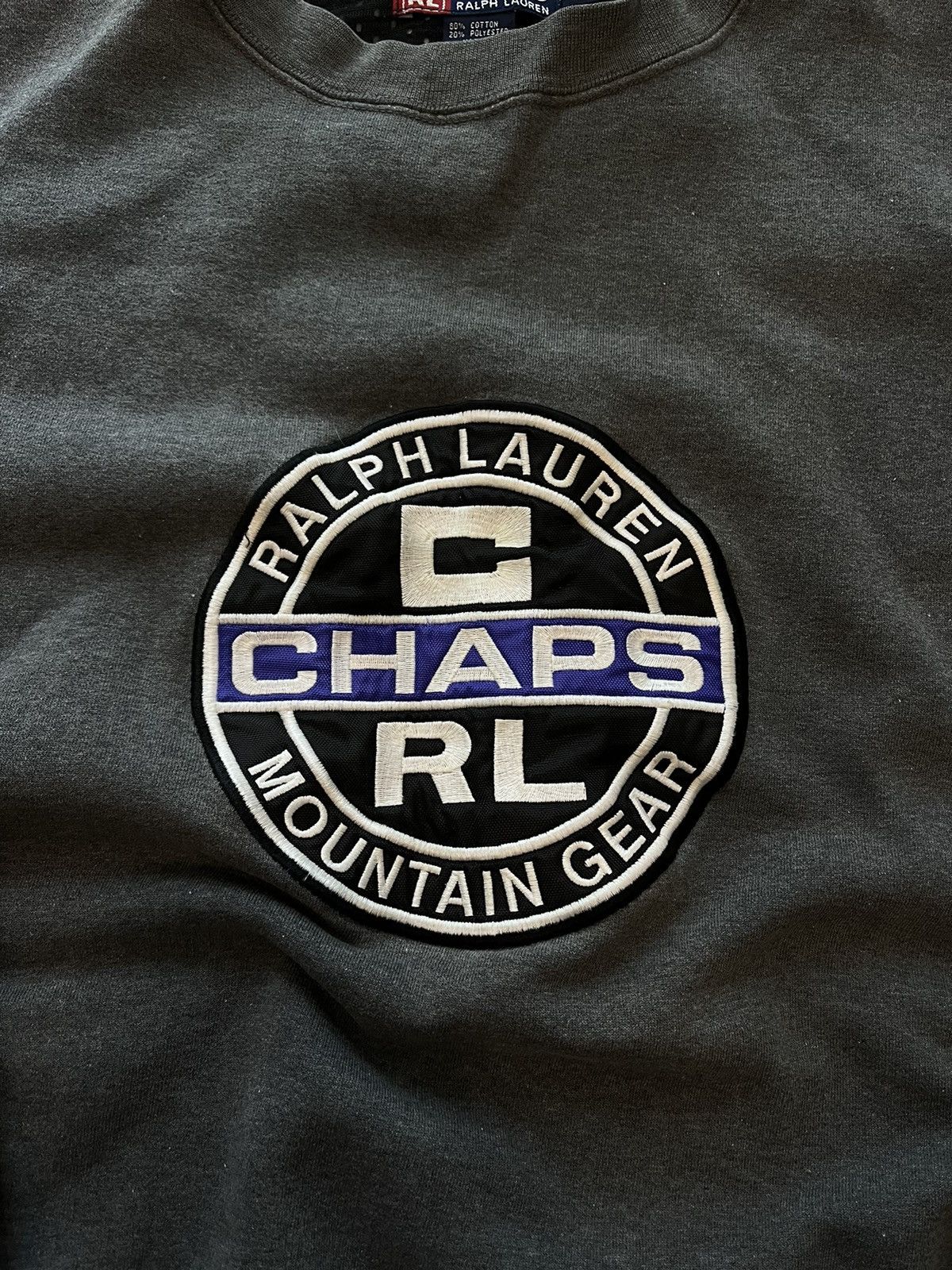 Chaps × Polo Ralph Lauren × Vintage Ralph Lauren Chaps RL Vintage Sweatshirt Made in Pakistan Size US L / EU 52-54 / 3 - 2 Thumbnail