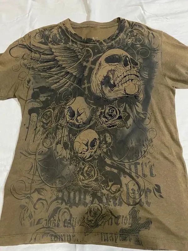 VIBE #10 E Girl Gothic Retro Cyber Grunge Y2K Skull Graphic Size US M / EU 48-50 / 2 - 5 Thumbnail