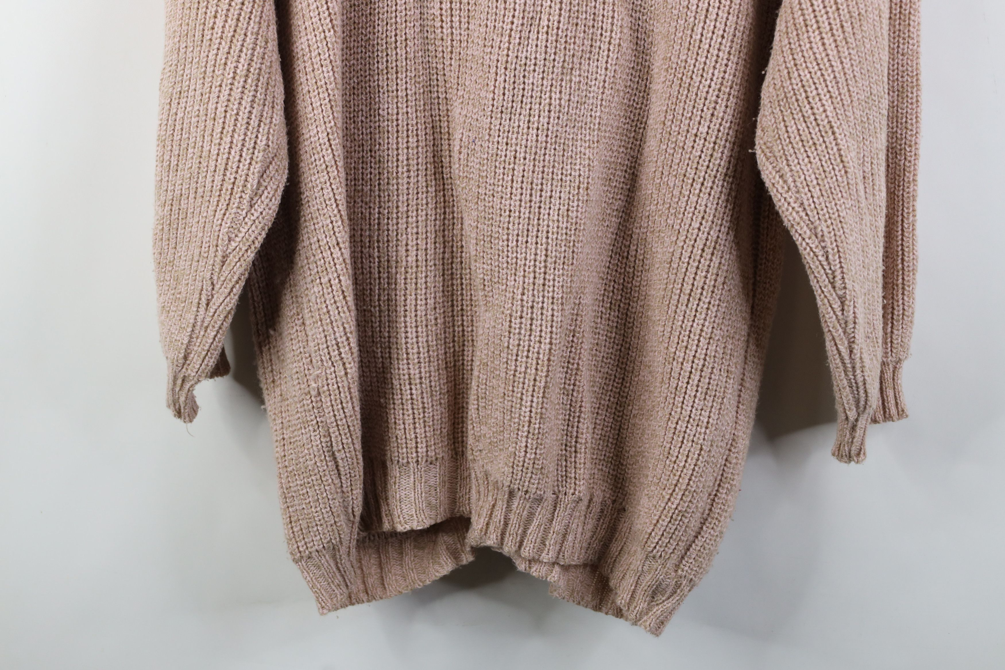 Vintage Vintage 90s Streetwear Baggy Ribbed Knit Cardigan Sweater Size M / US 6-8 / IT 42-44 - 11 Thumbnail