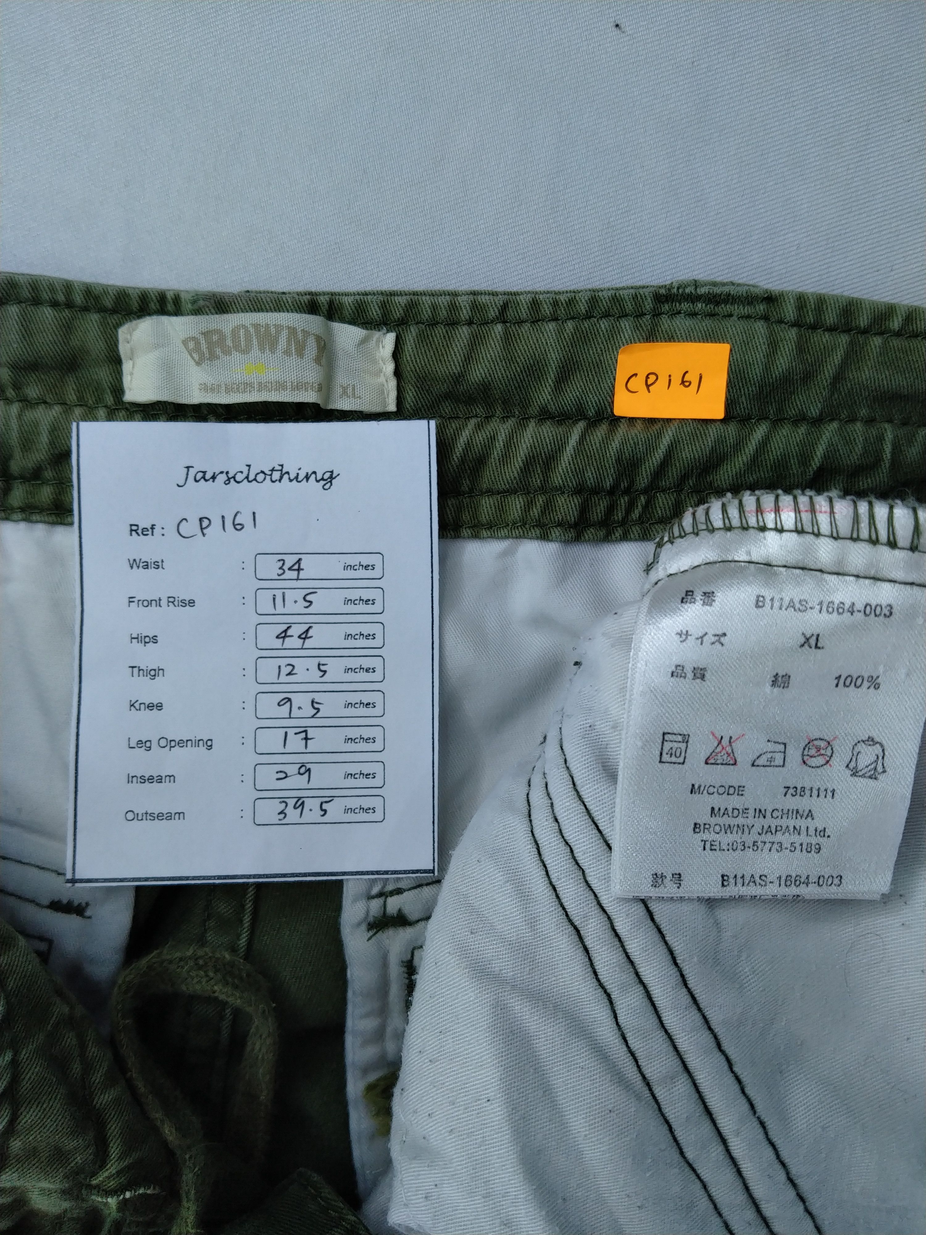 Japanese Brand Browny Drawstring Waist Japanese Brand Cargo -CP161 Size US 34 / EU 50 - 7 Thumbnail