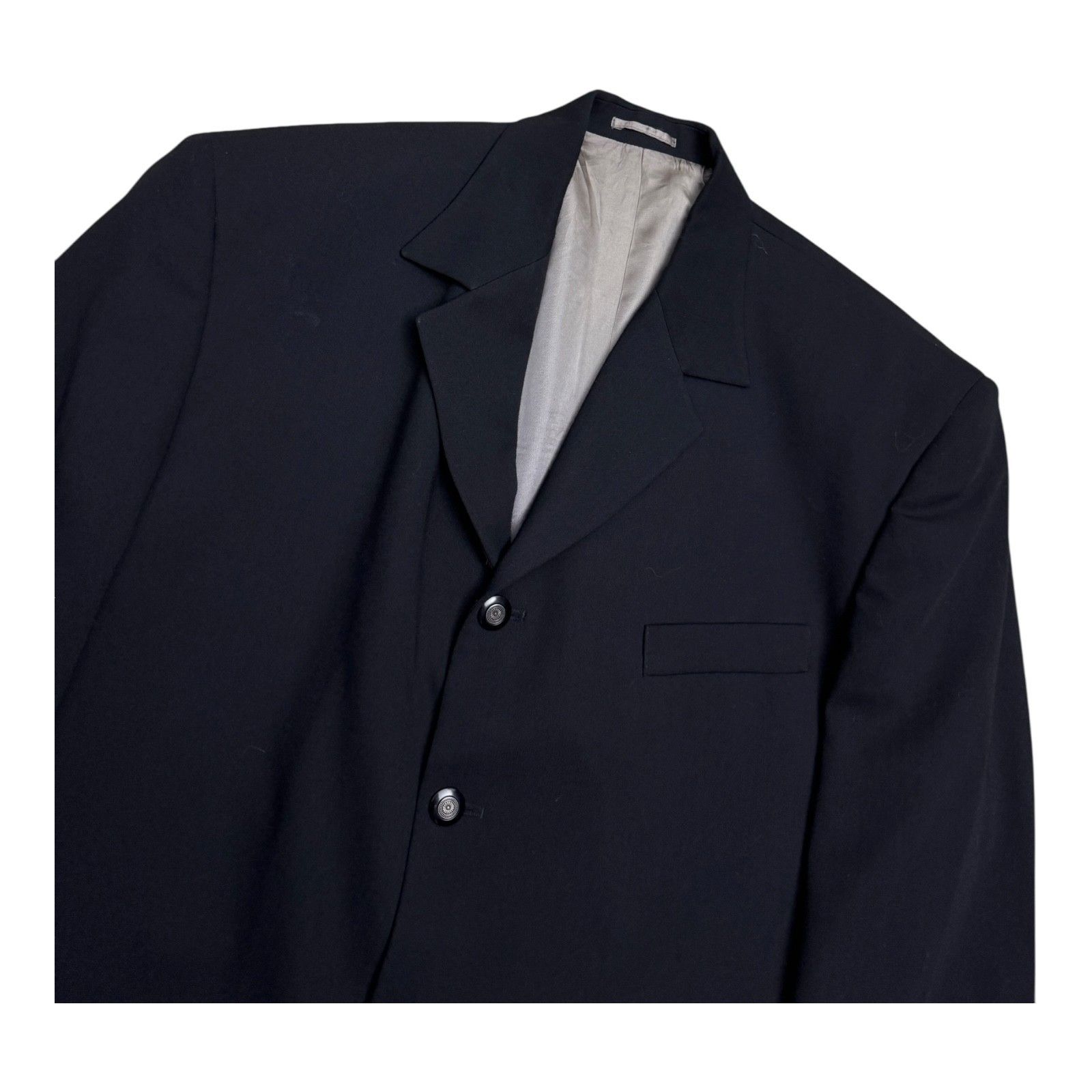 Vintage VINTAGE 2-Piece Casual Black Blazer Jacket SUIT Mens XL Size 46R - 6 Thumbnail