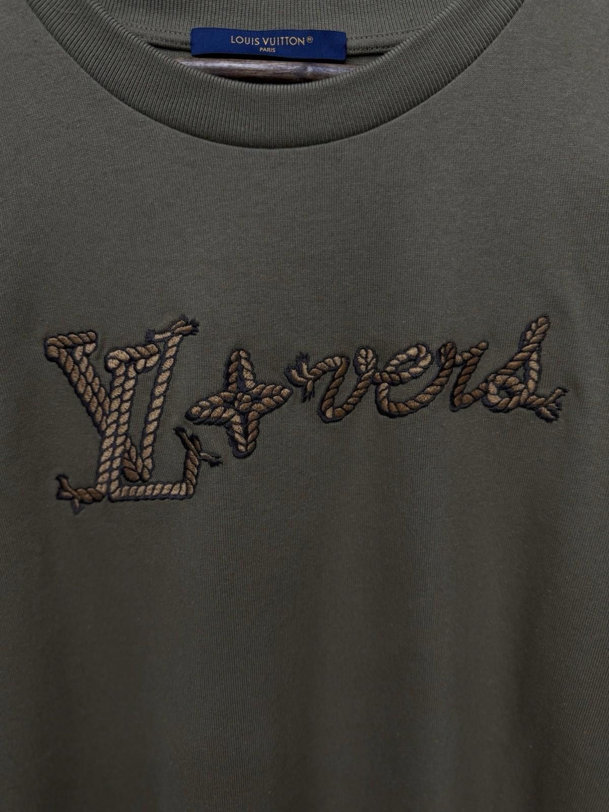 Louis Vuitton LOUIS VUITTON T-Shirt LV Tee Cotton Brown “Lovers” XXL Rare Size US XXL / EU 58 / 5 - 4 Thumbnail