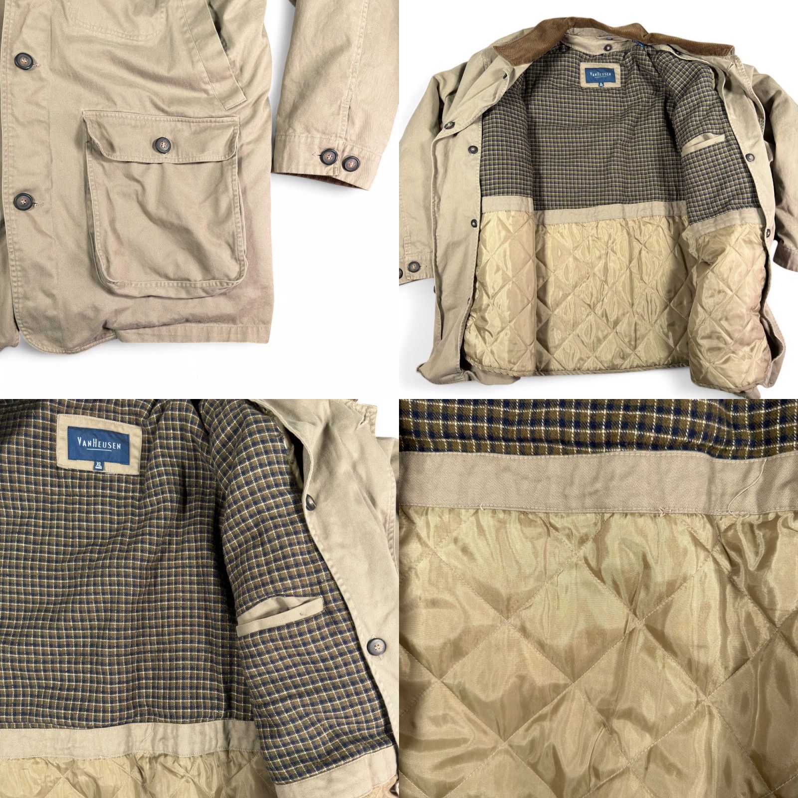Van Heusen VINTAGE Van Heusen Coat Chore Coat Overcoat Canvas Brown XL Adult Size US XL / EU 56 / 4 - 8 Thumbnail