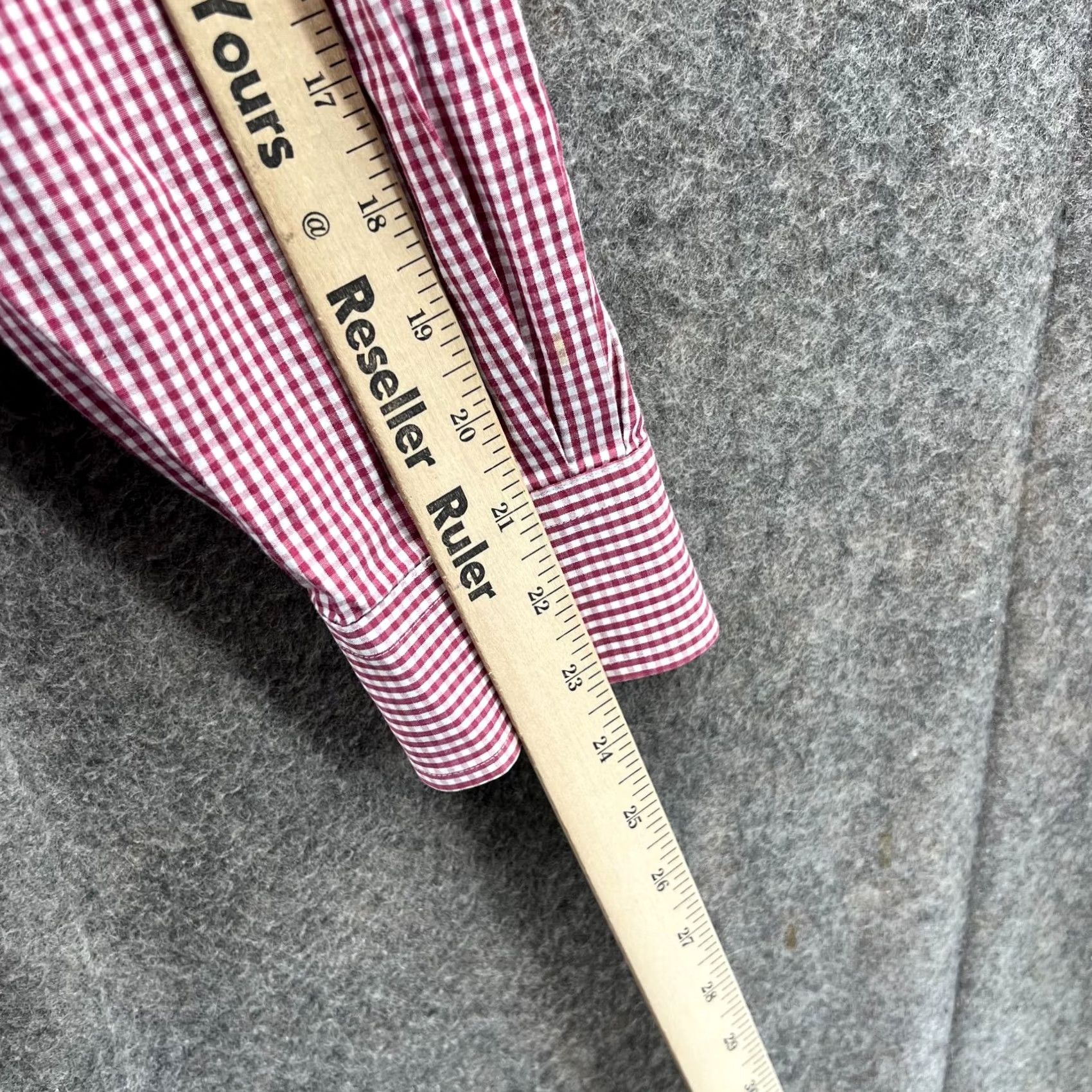 Vineyard Vines Vineyard Vines Shirt Mens Medium Red Button Up Whale Preppy Dress Gingham Check Vintage Size 40R - 5 Thumbnail